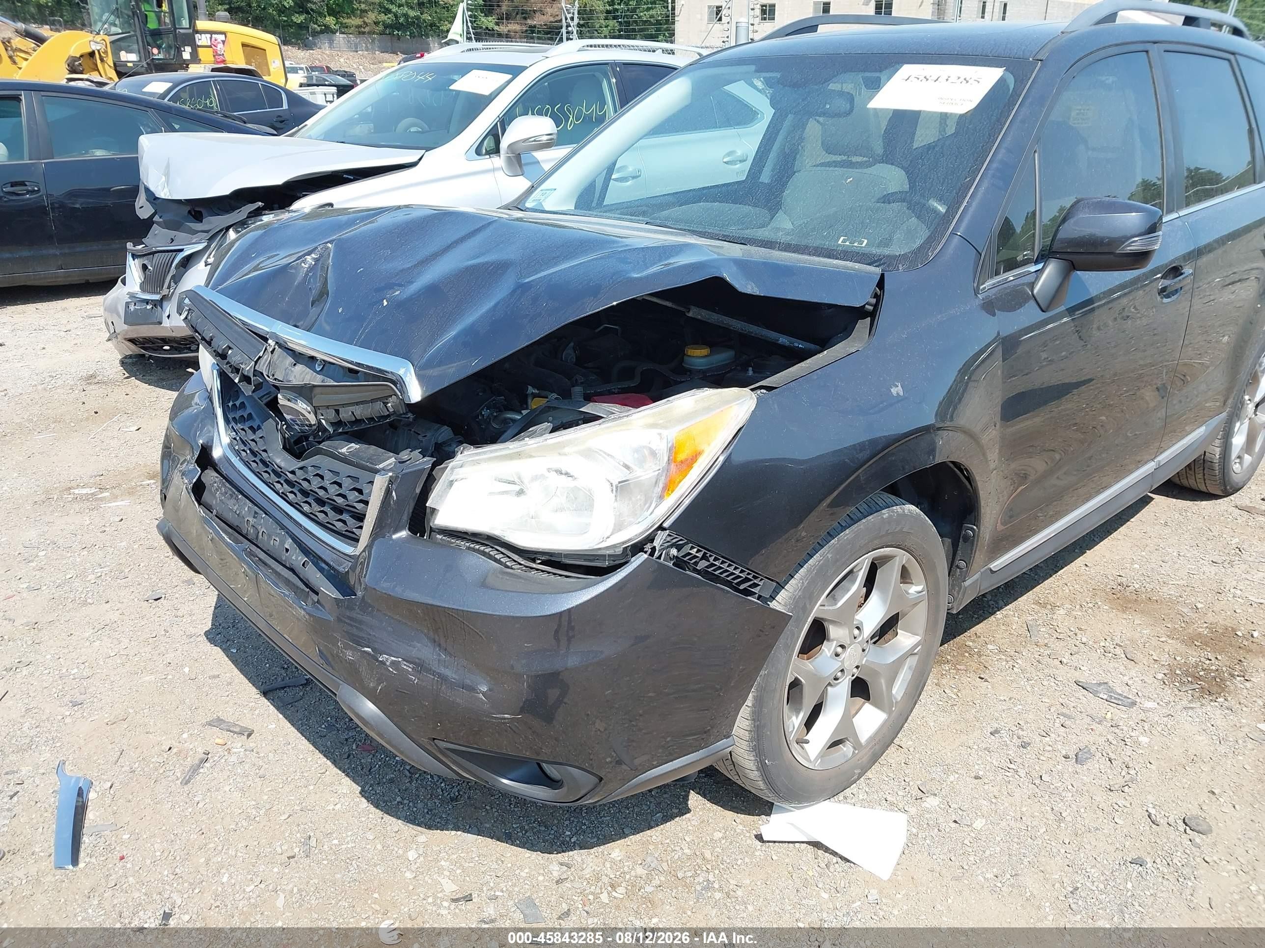 2015 Subaru Forester 2.5i Touring Черный vin: JF2SJAWC0FH505562