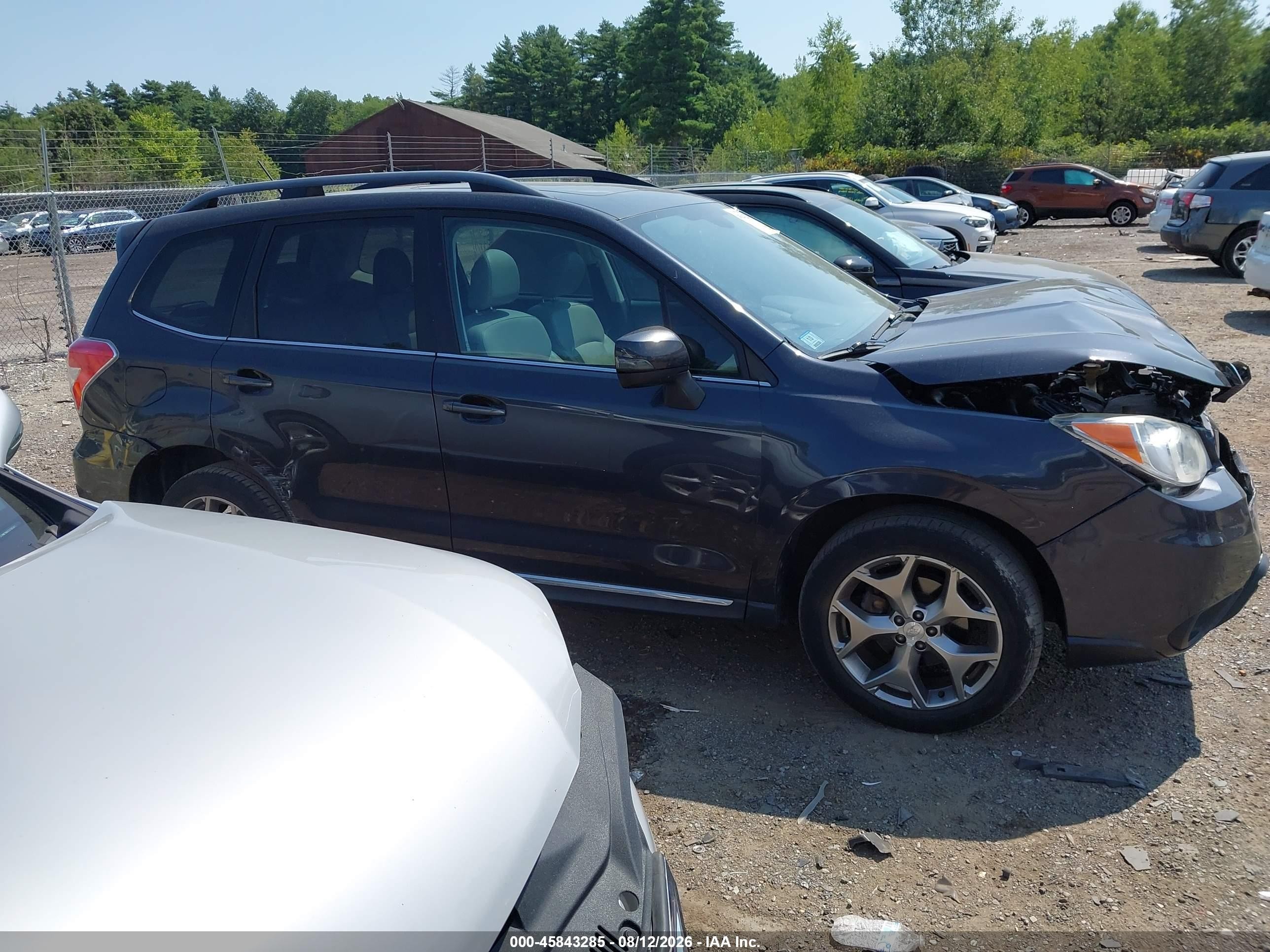 2015 Subaru Forester 2.5i Touring Черный vin: JF2SJAWC0FH505562