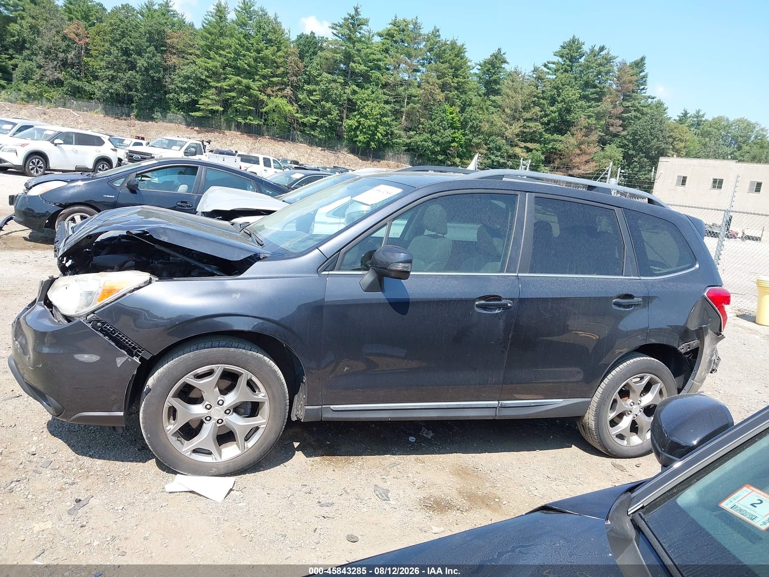 2015 Subaru Forester 2.5i Touring Черный vin: JF2SJAWC0FH505562
