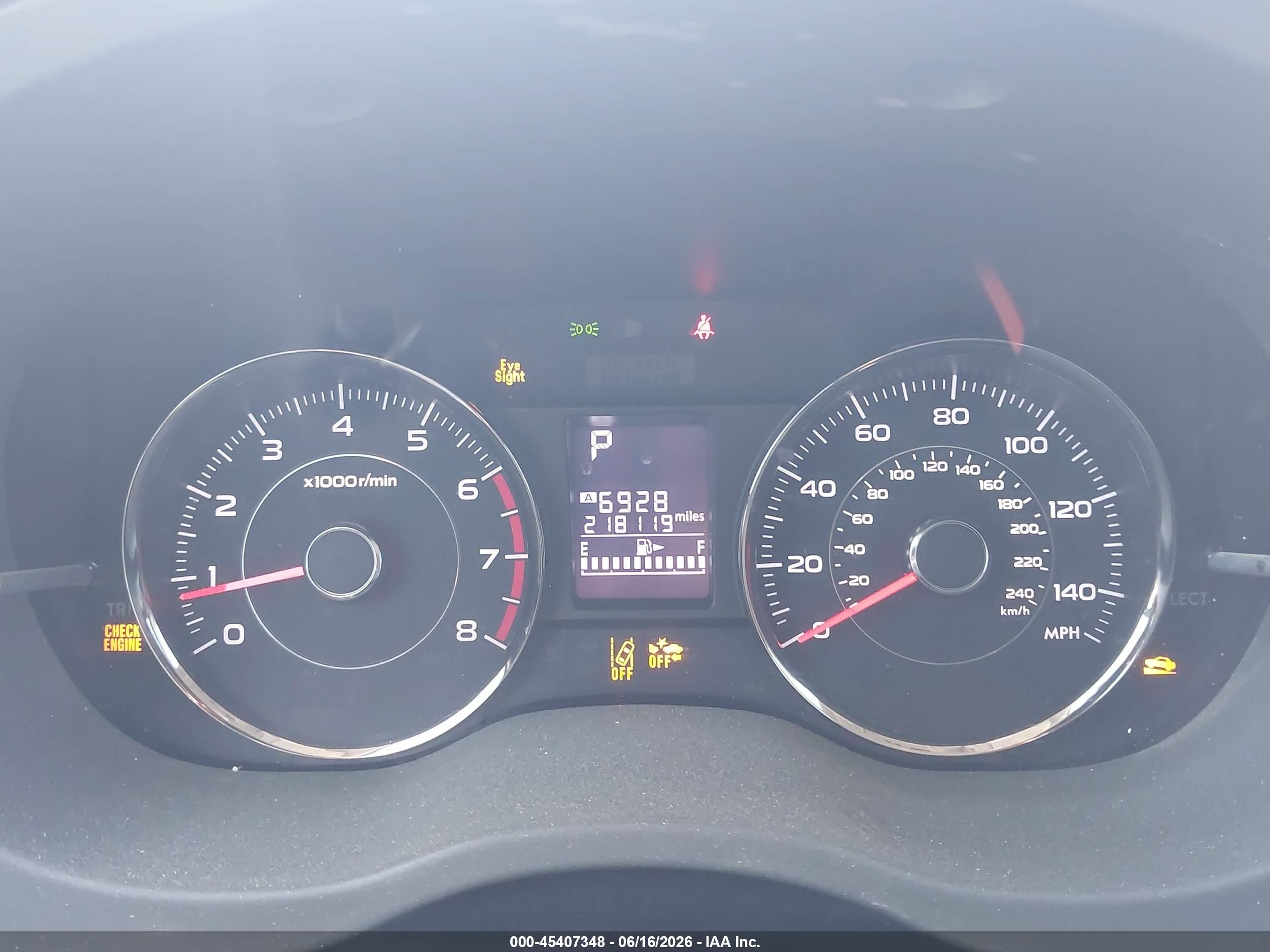 2015 Subaru Forester 2.5i Touring Blue vin: JF2SJAWC1FH548615