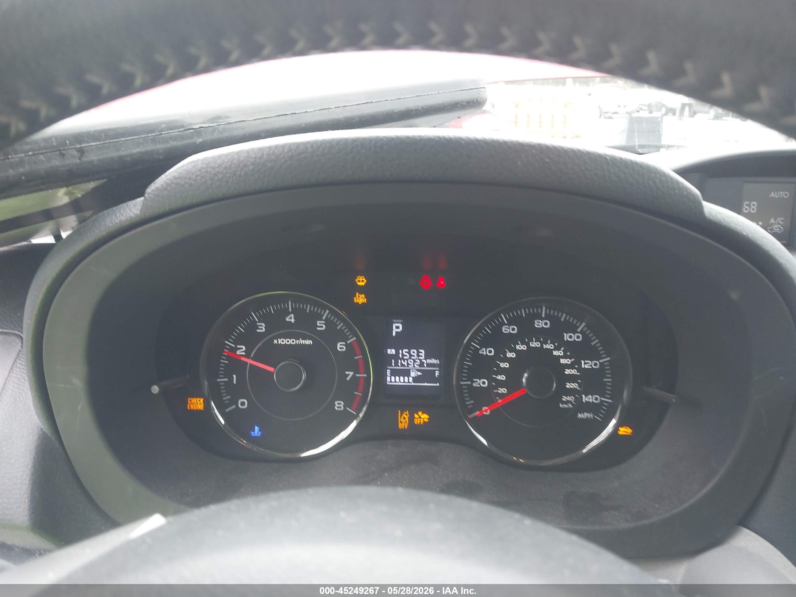 2015 Subaru Forester 2.5i Touring Red vin: JF2SJAWC2FH550843