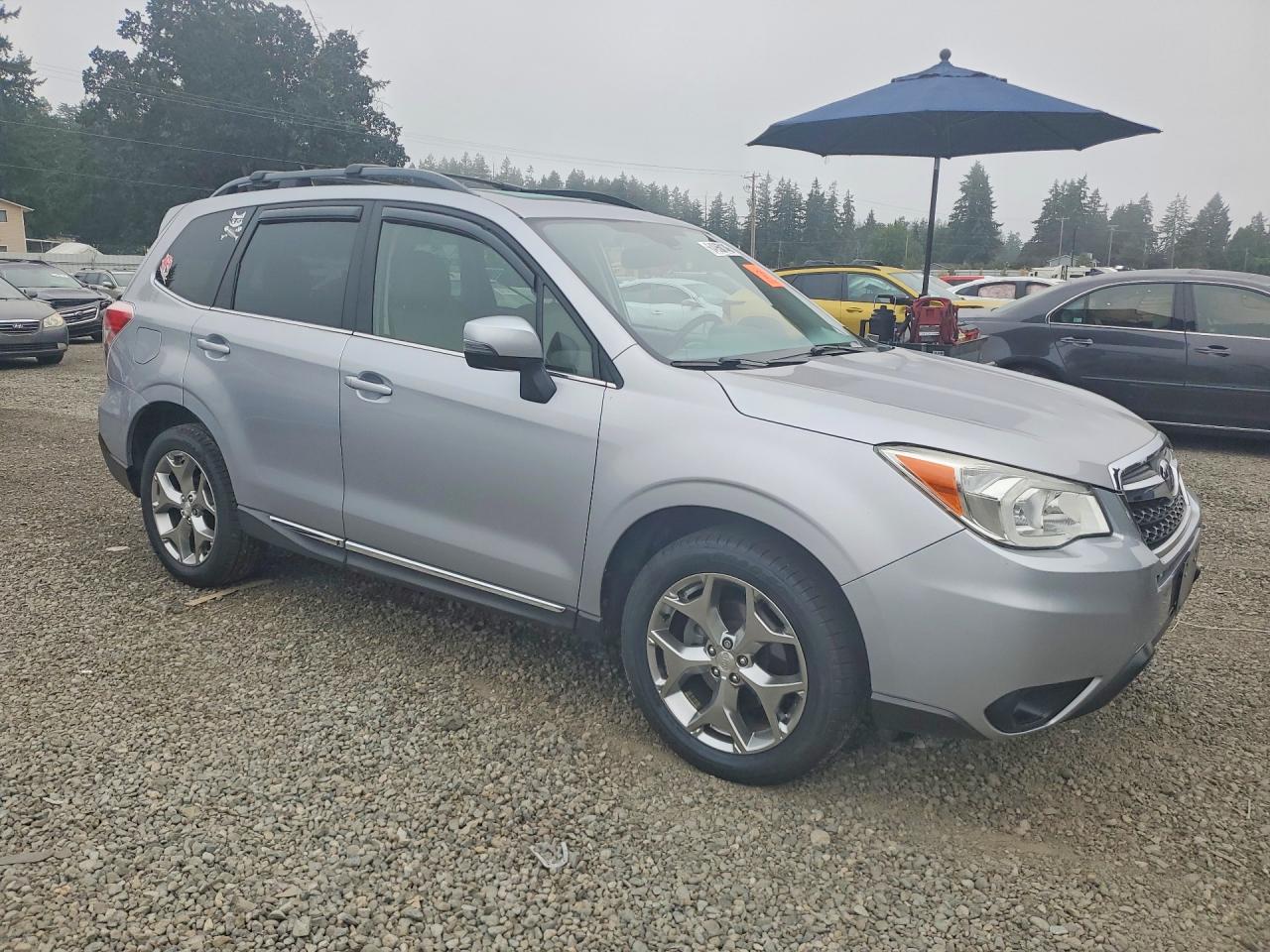 2015 Subaru Forester 2.5i Touring Серебряный vin: JF2SJAWC2FH826874