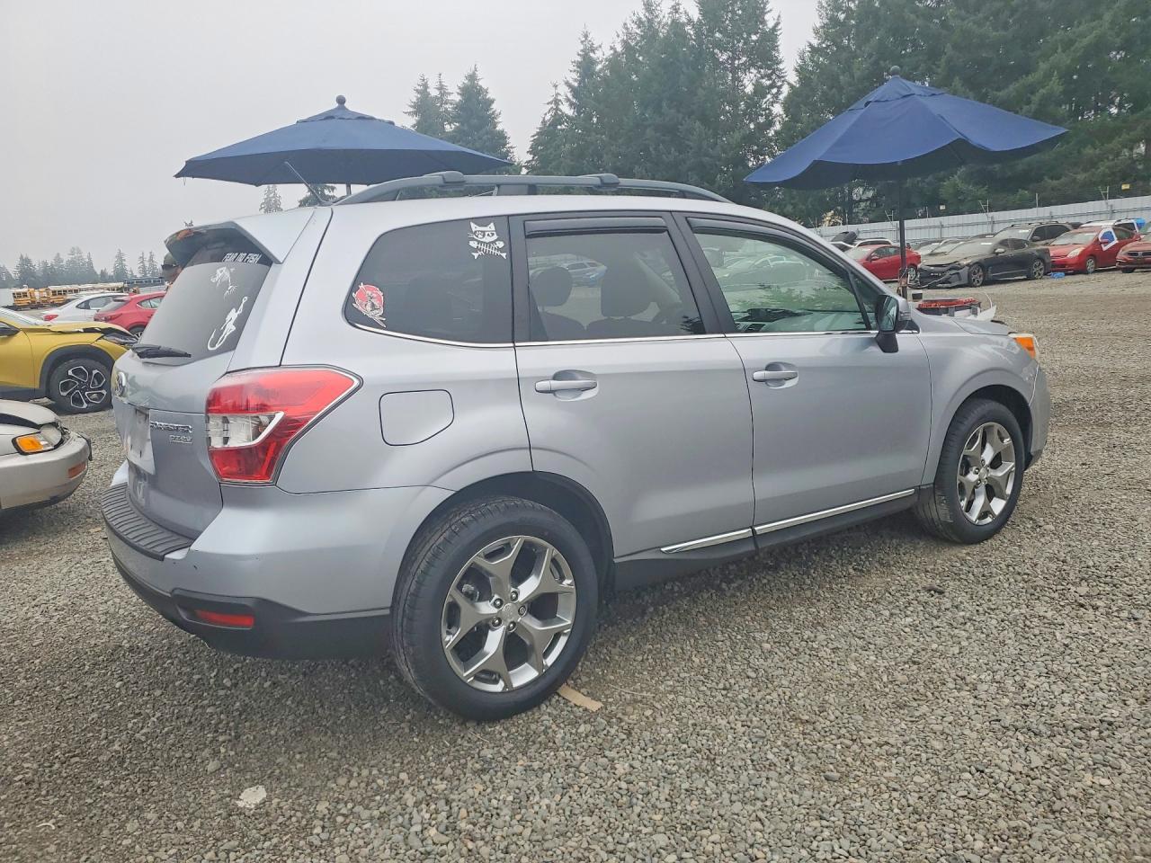 2015 Subaru Forester 2.5i Touring Серебряный vin: JF2SJAWC2FH826874