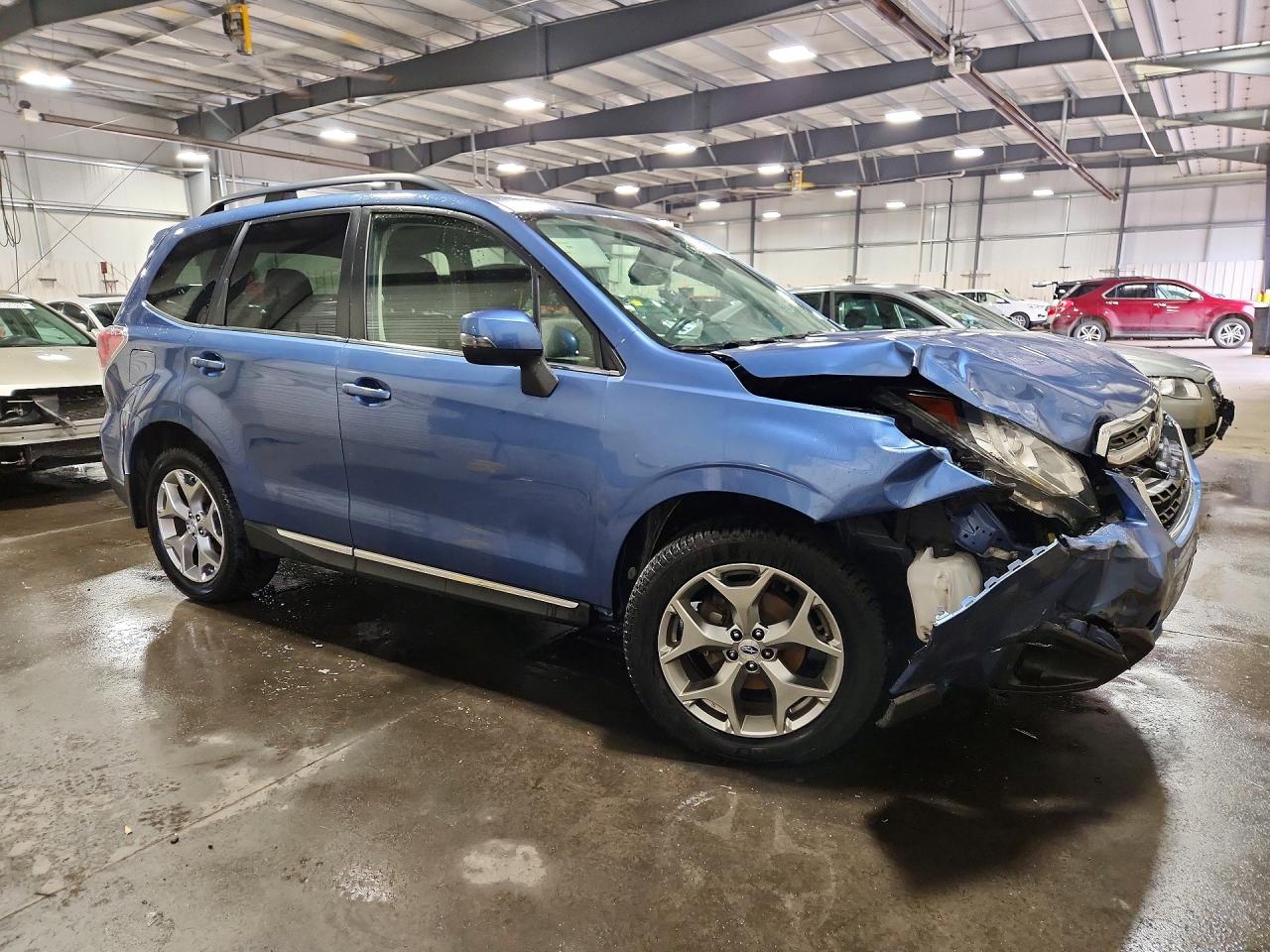 2017 Subaru Forester 2.5i Touring Blue vin: JF2SJAWC2HH483759