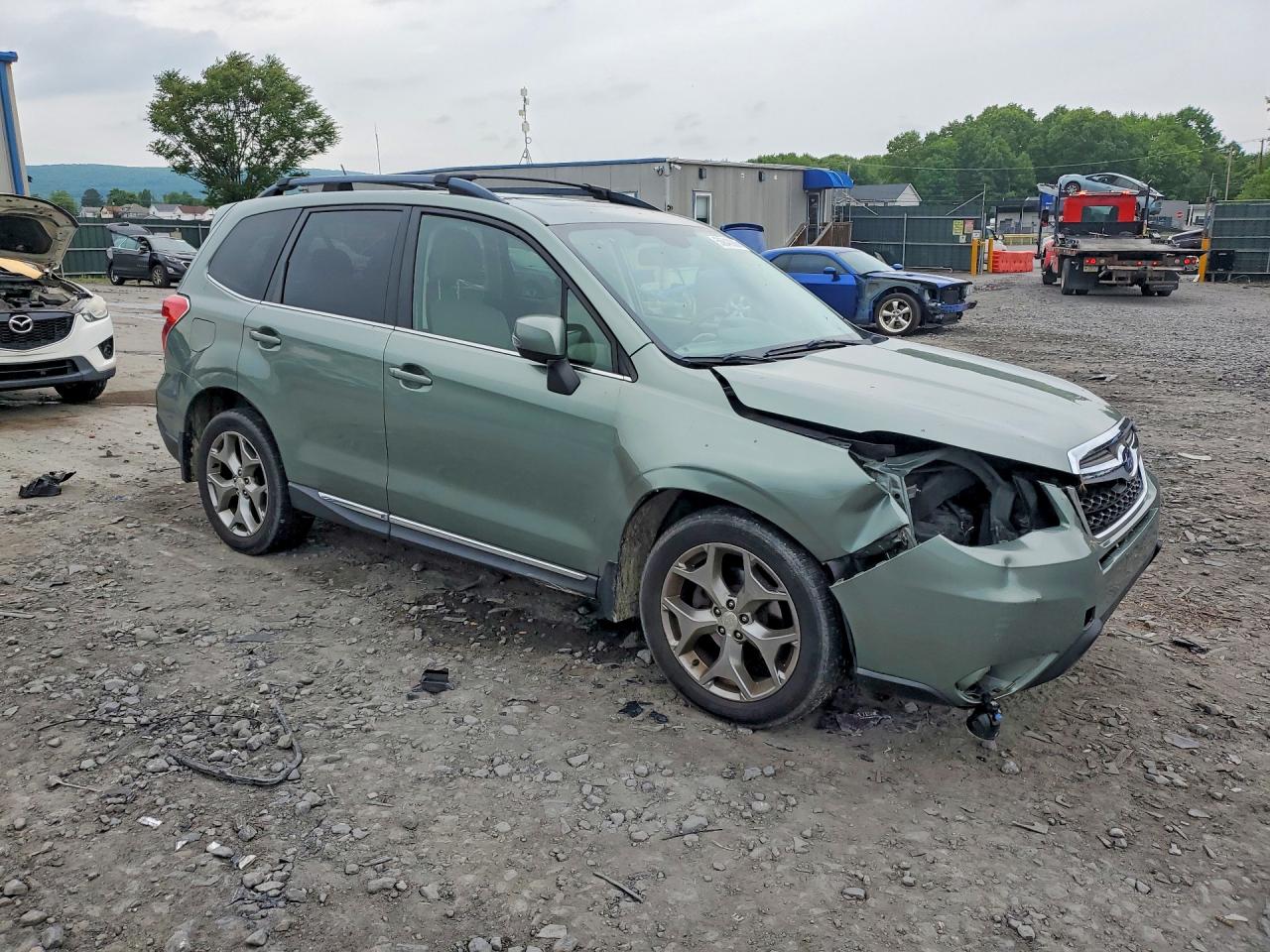 2015 Subaru Forester 2.5i Touring Зеленый vin: JF2SJAWC3FH451111