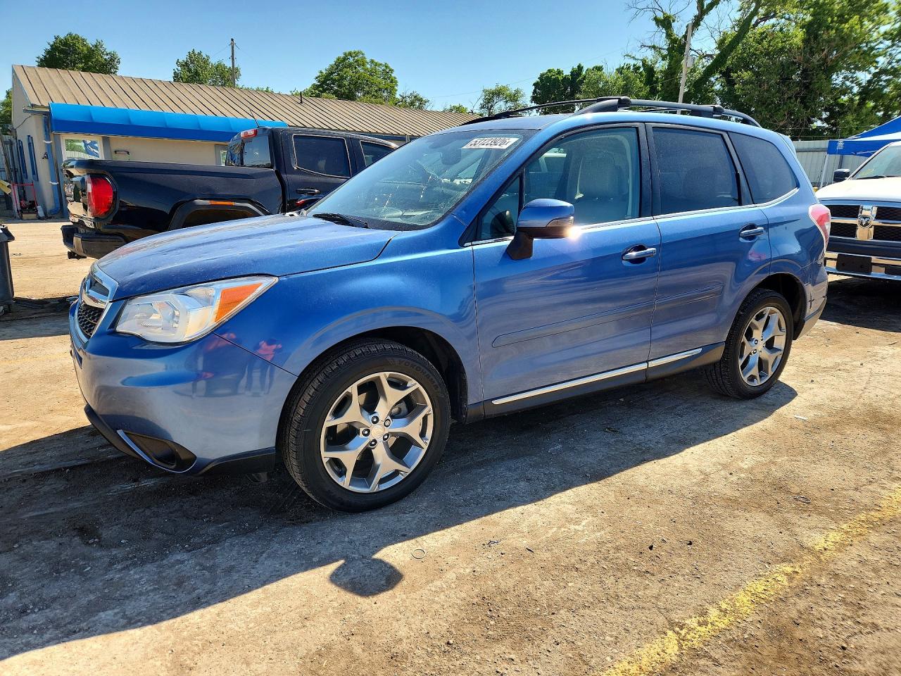 2015 Subaru Forester 2.5i Touring Blue vin: JF2SJAWC3FH598383