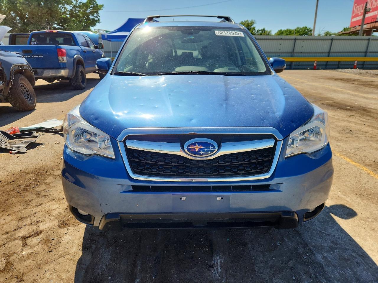 2015 Subaru Forester 2.5i Touring Blue vin: JF2SJAWC3FH598383