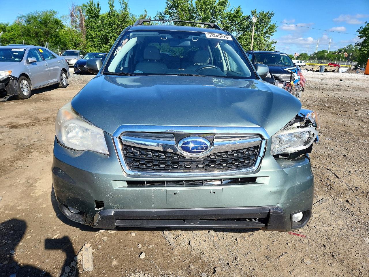 2015 Subaru Forester 2.5i Touring Зеленый vin: JF2SJAWC5FH528108