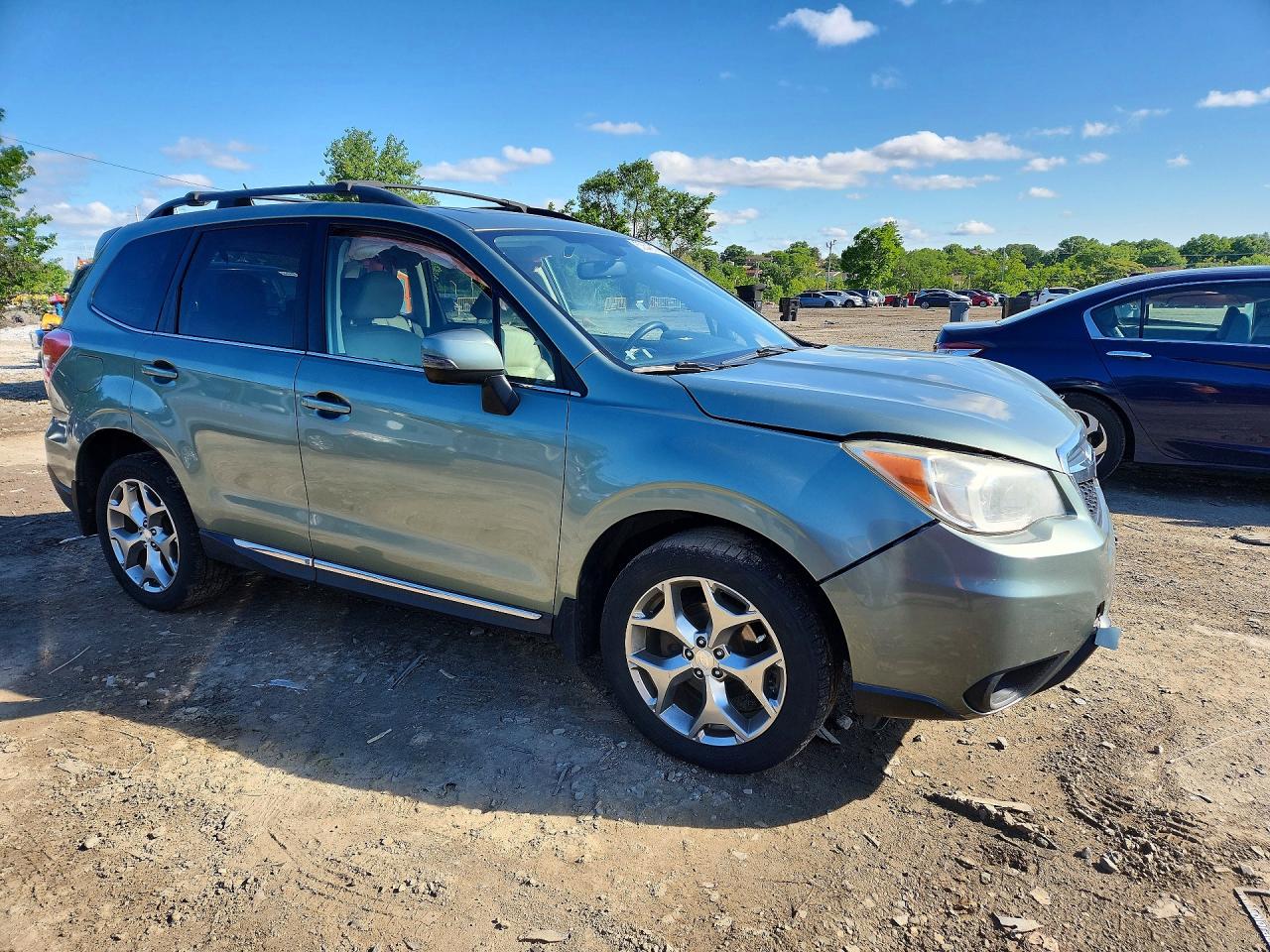 2015 Subaru Forester 2.5i Touring Зеленый vin: JF2SJAWC5FH528108