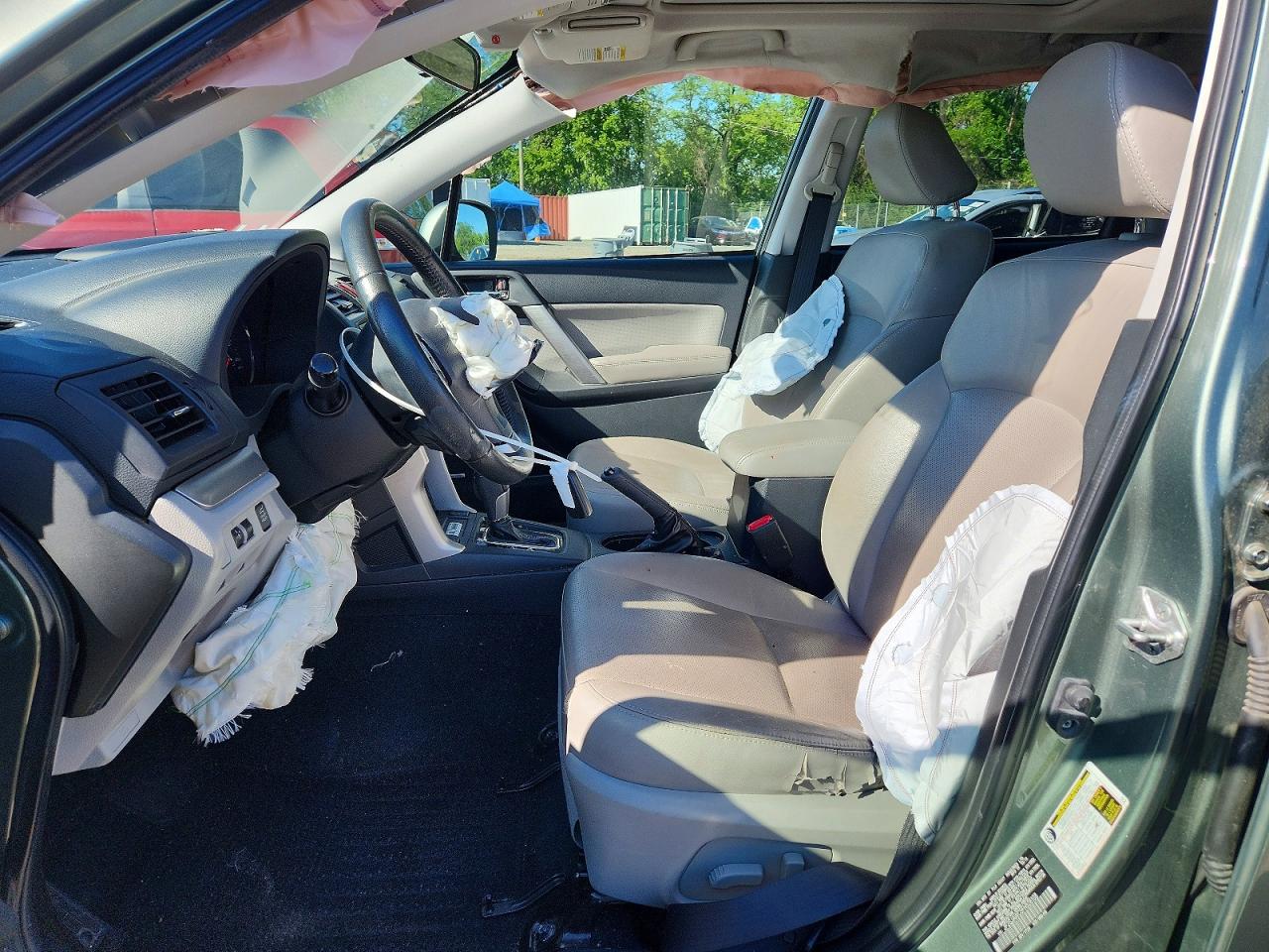 2015 Subaru Forester 2.5i Touring Зеленый vin: JF2SJAWC5FH528108