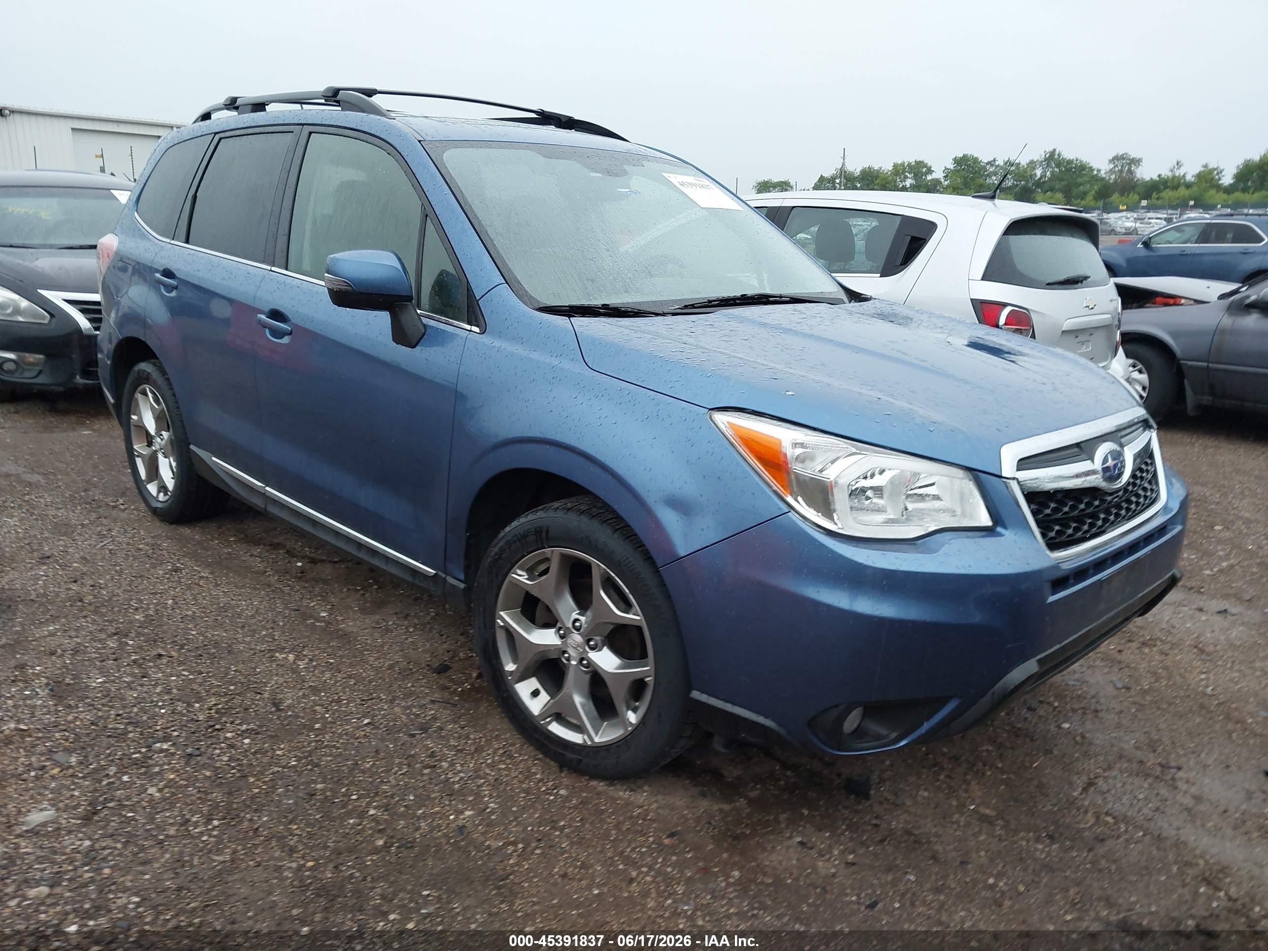 2015 Subaru Forester 2.5i Touring Синий vin: JF2SJAWC5FH594738