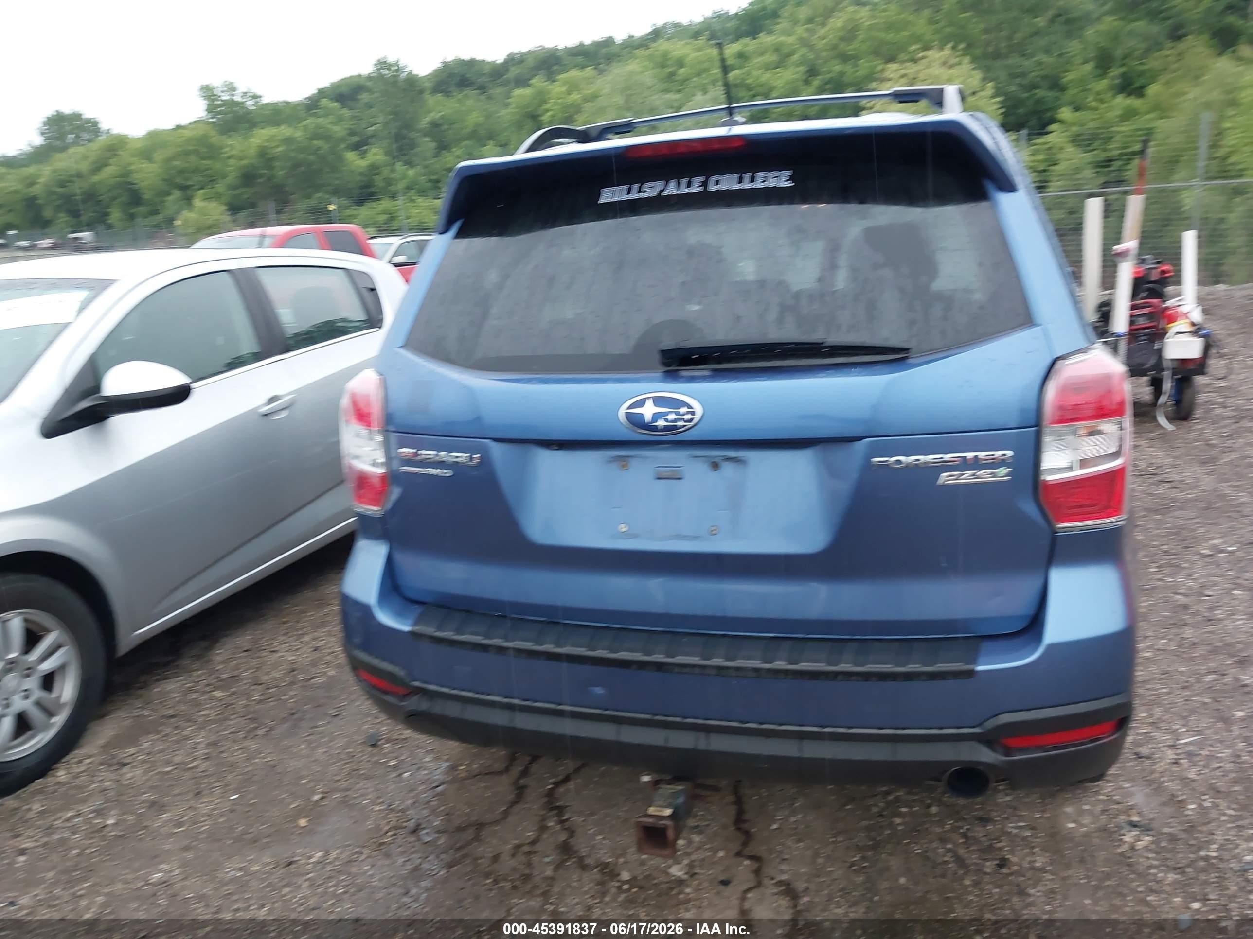 2015 Subaru Forester 2.5i Touring Синий vin: JF2SJAWC5FH594738