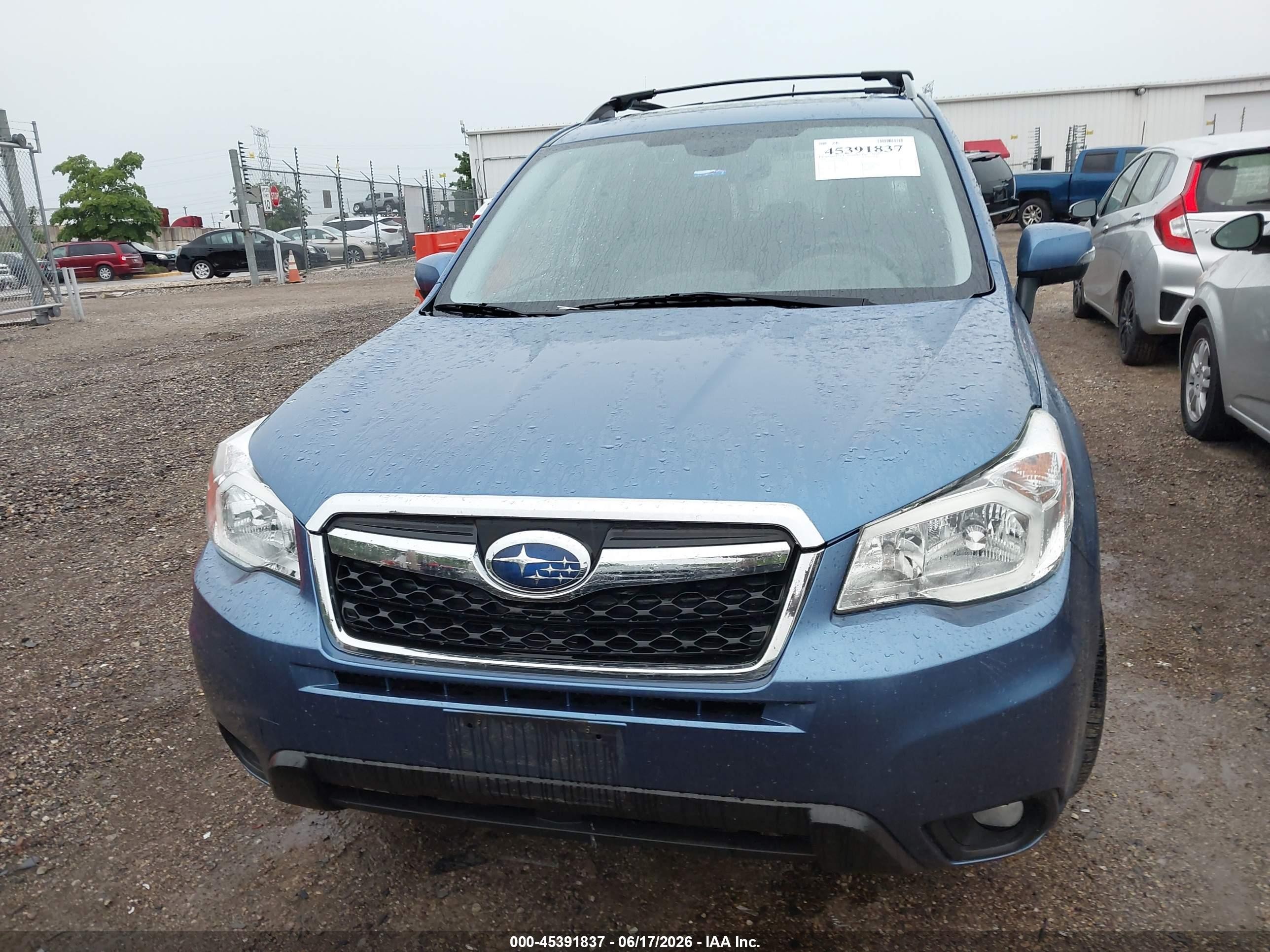 2015 Subaru Forester 2.5i Touring Синий vin: JF2SJAWC5FH594738