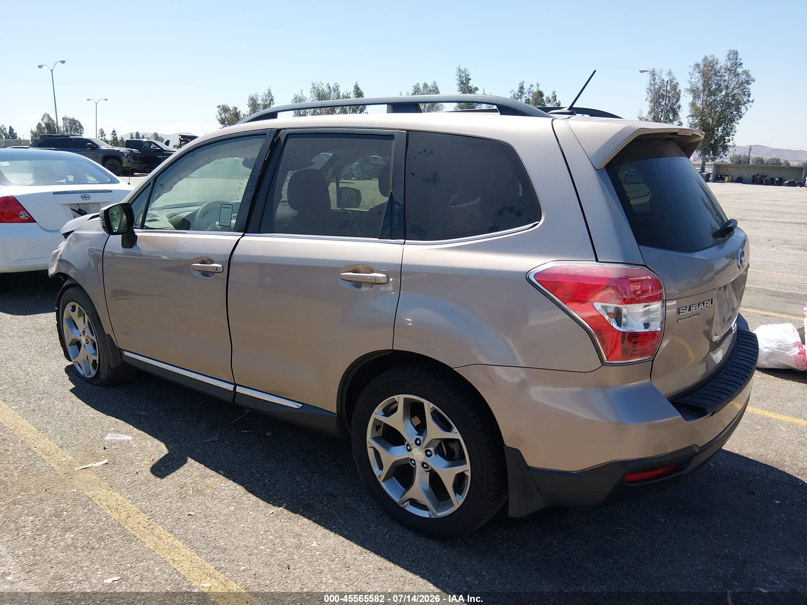 2015 Subaru Forester 2.5i Touring Gold vin: JF2SJAWC6FH592240