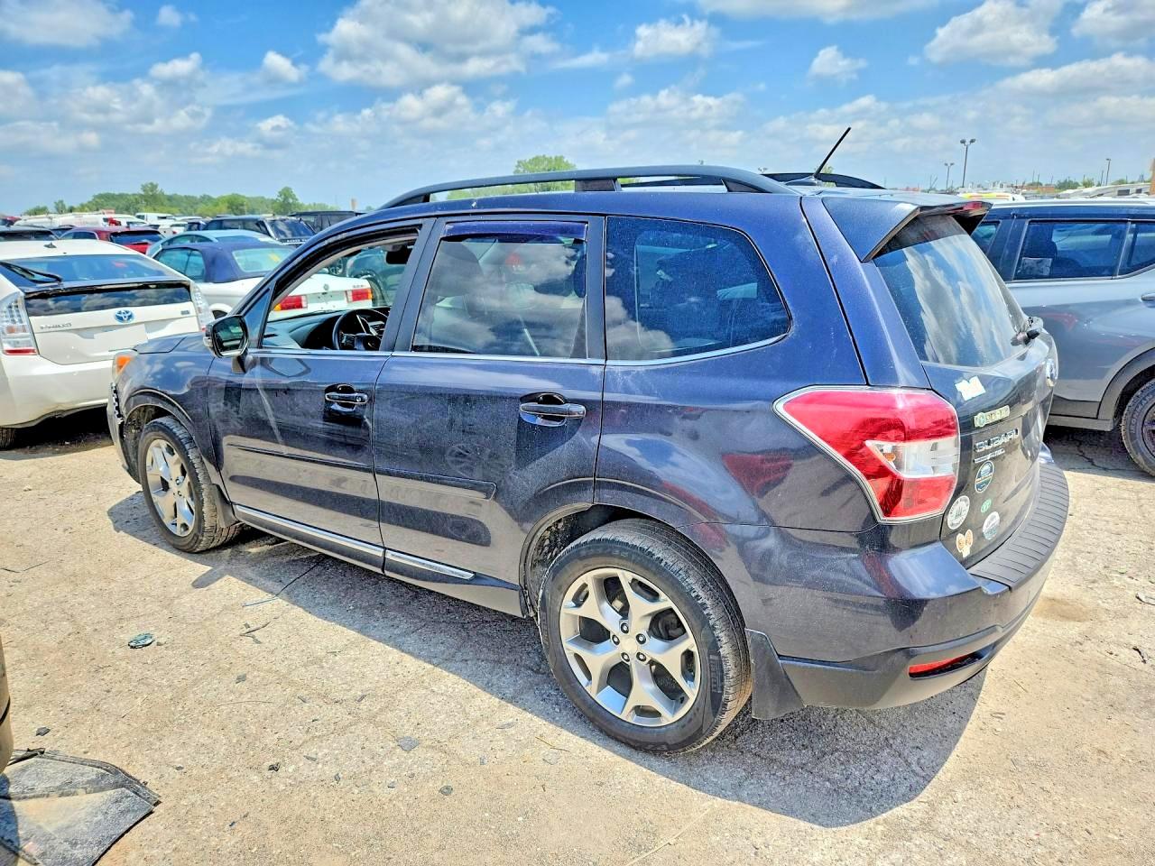 2015 Subaru Forester 2.5i Touring Gray vin: JF2SJAWC6FH803176