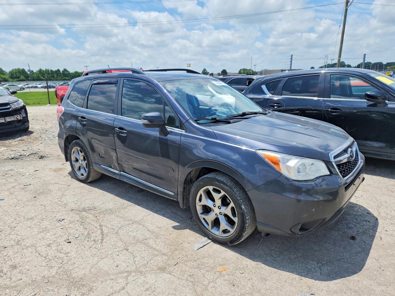 2015 Subaru Forester 2.5i Touring Gray vin: JF2SJAWC6FH803176