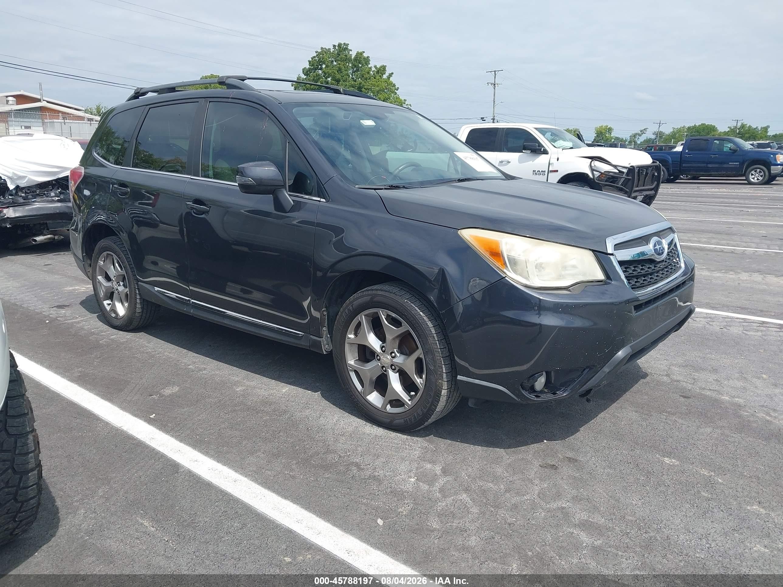 2015 Subaru Forester 2.5i Touring Черный vin: JF2SJAWC7FH429953