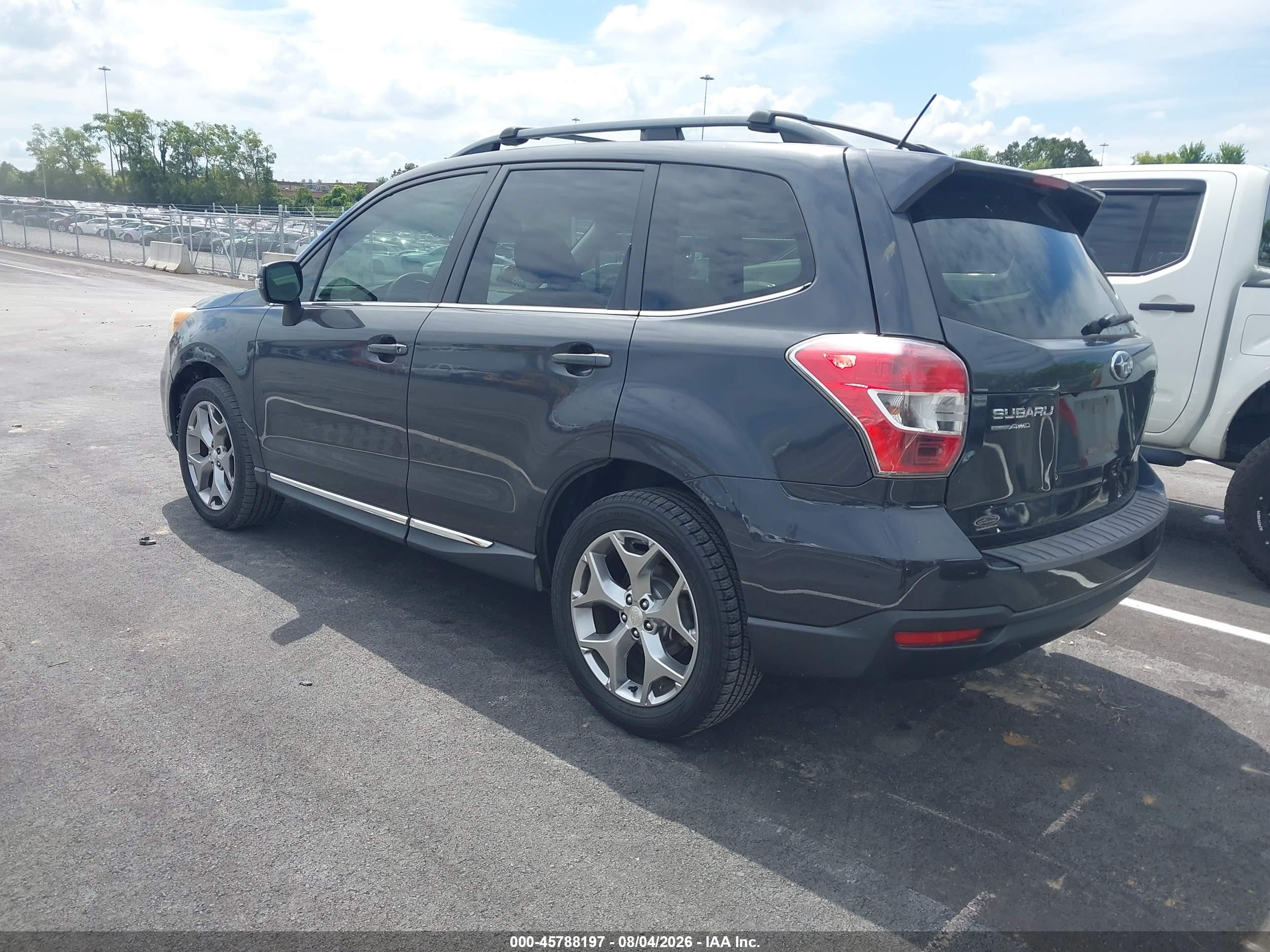 2015 Subaru Forester 2.5i Touring Black vin: JF2SJAWC7FH429953