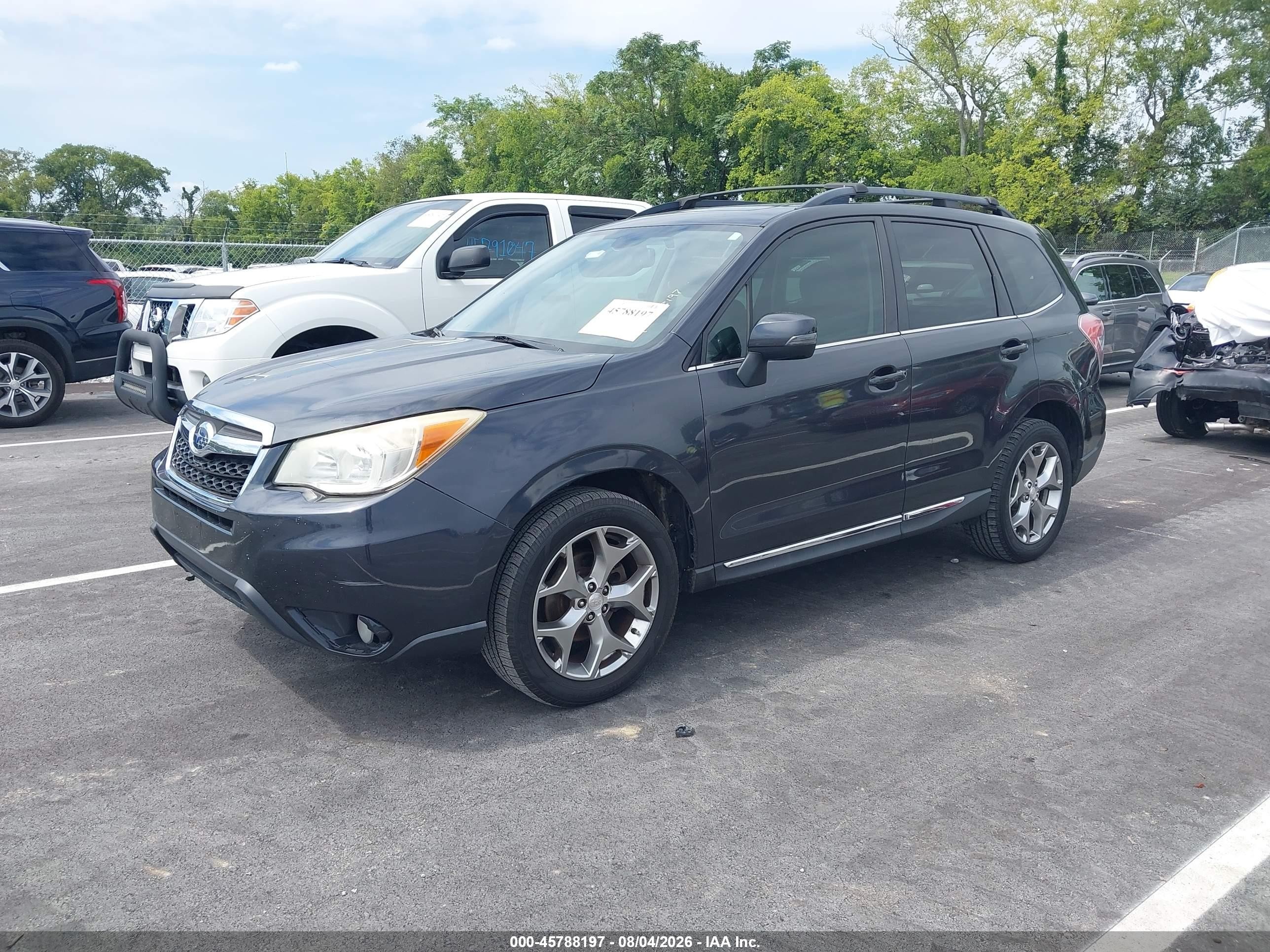 2015 Subaru Forester 2.5i Touring Black vin: JF2SJAWC7FH429953
