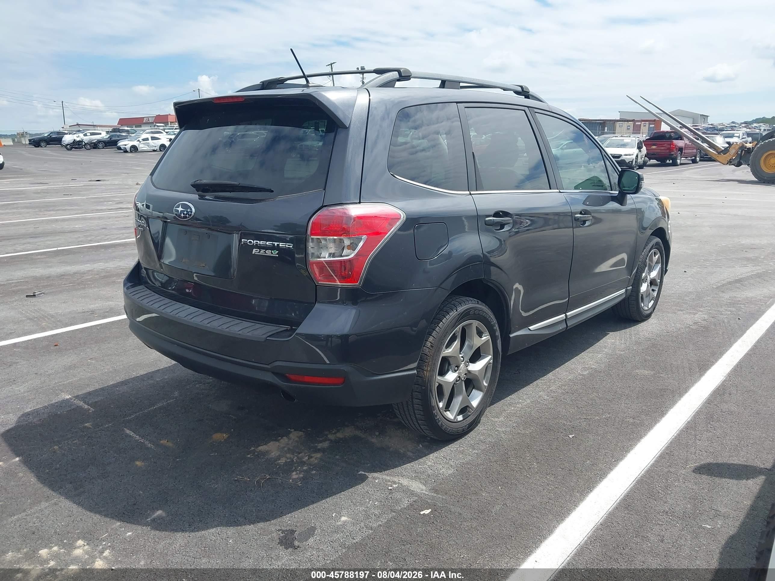 2015 Subaru Forester 2.5i Touring Black vin: JF2SJAWC7FH429953