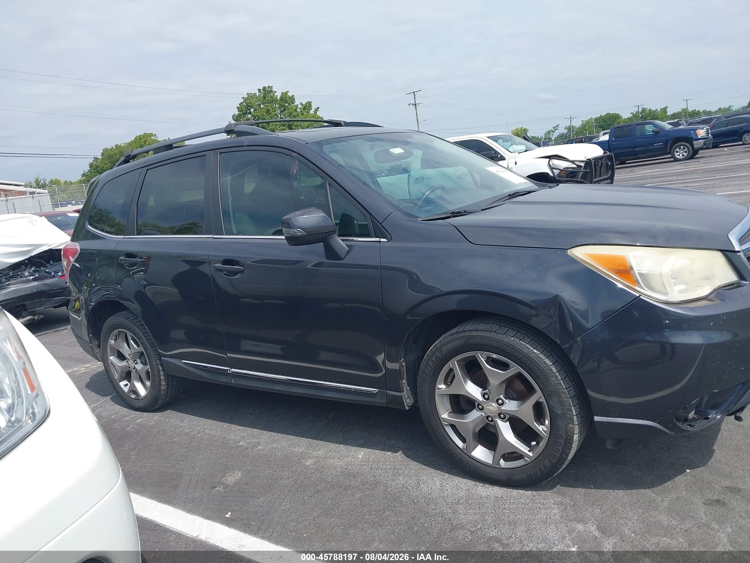 2015 Subaru Forester 2.5i Touring Black vin: JF2SJAWC7FH429953