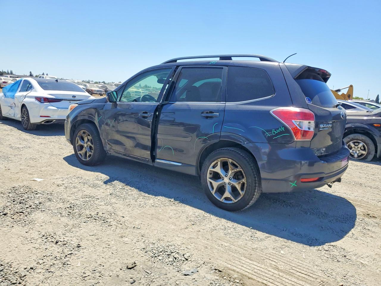 2015 Subaru Forester 2.5i Touring Green vin: JF2SJAWC7FH523699