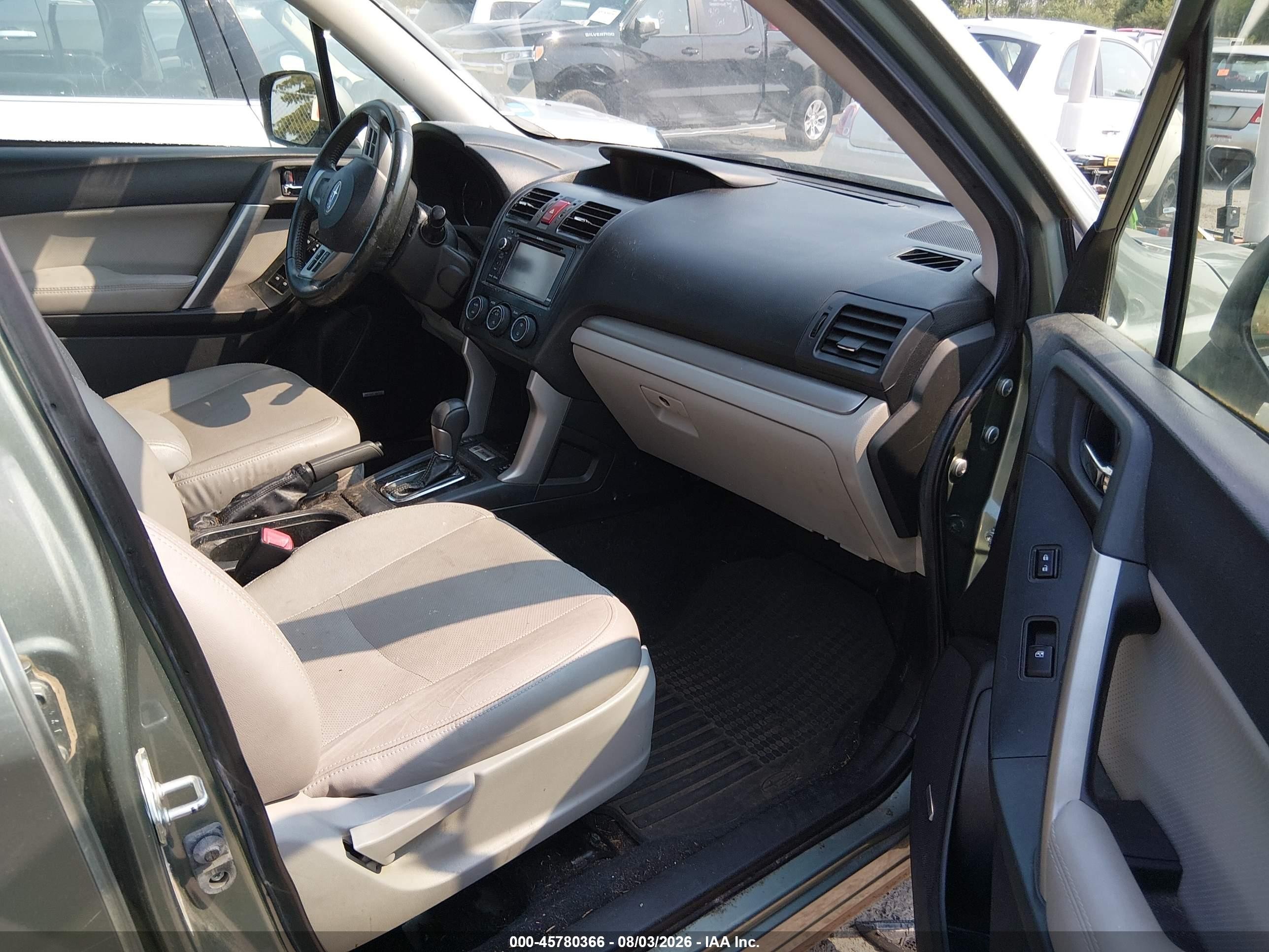 2015 Subaru Forester 2.5i Touring Green vin: JF2SJAWC7FH540499