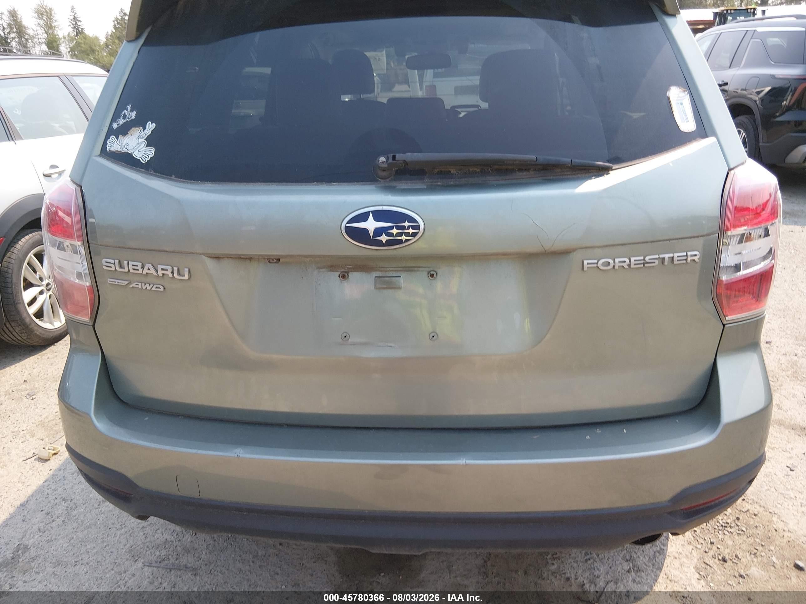 2015 Subaru Forester 2.5i Touring Green vin: JF2SJAWC7FH540499