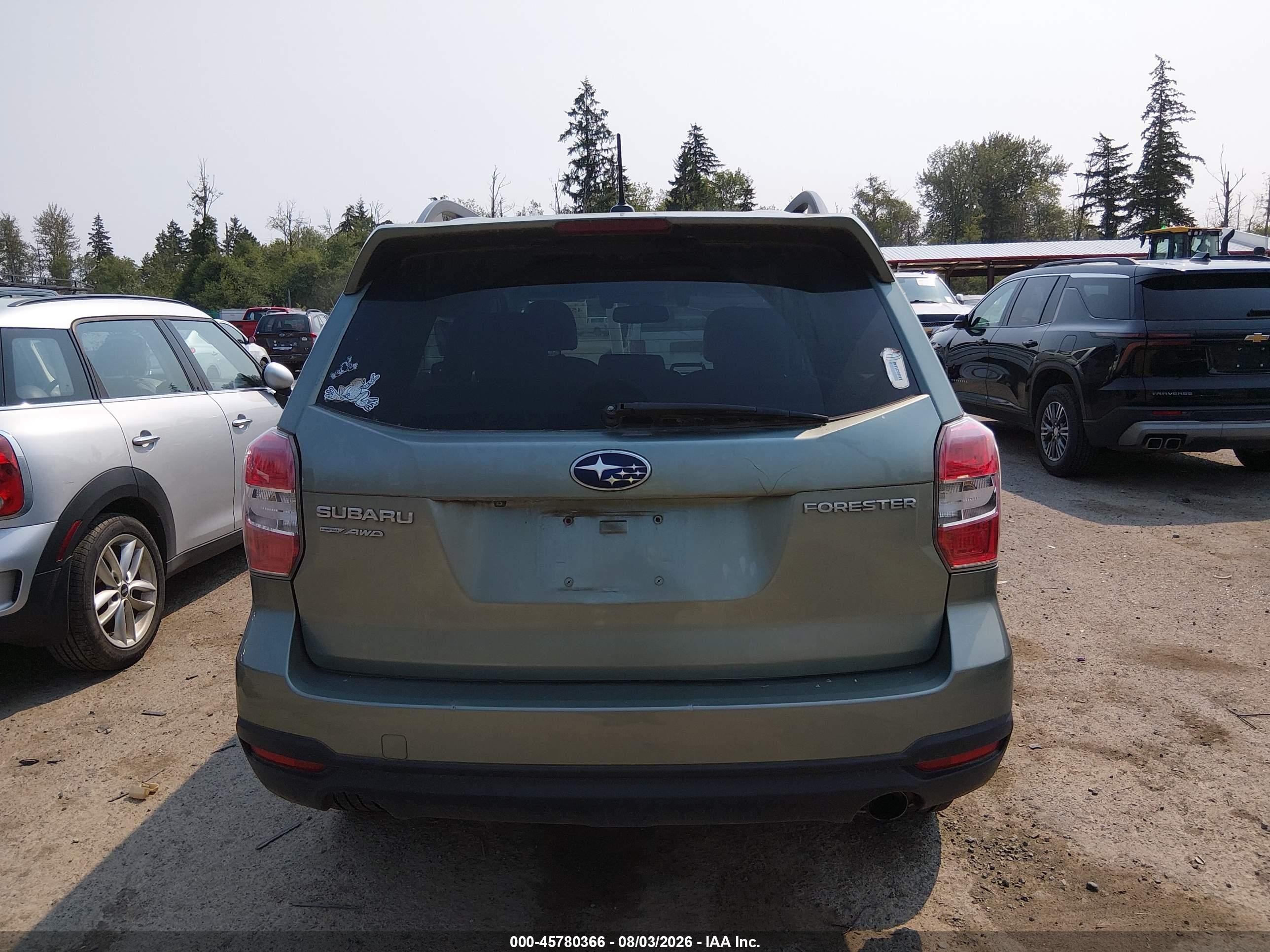 2015 Subaru Forester 2.5i Touring Green vin: JF2SJAWC7FH540499