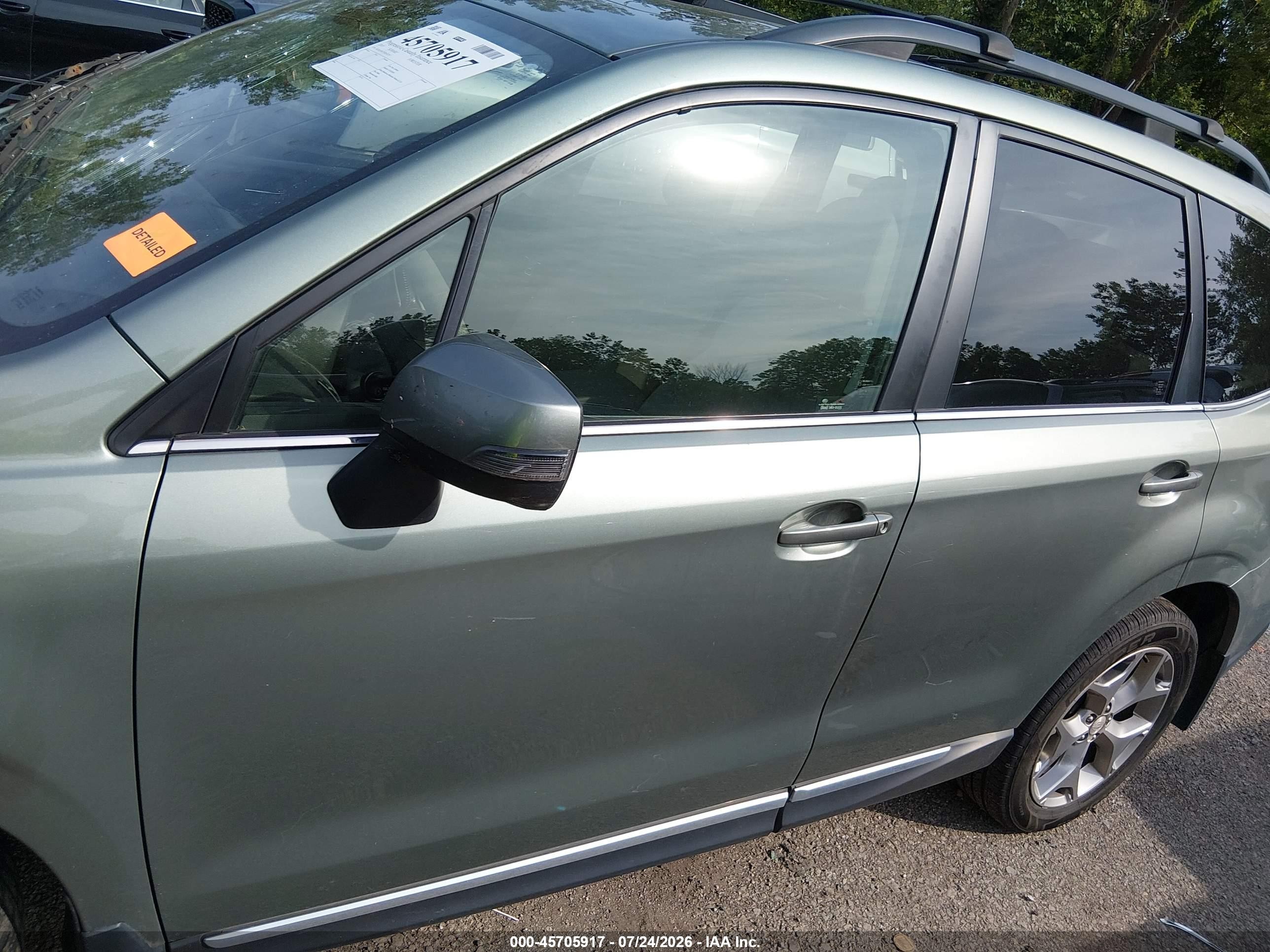 2015 Subaru Forester 2.5i Touring Green vin: JF2SJAWC7FH547257
