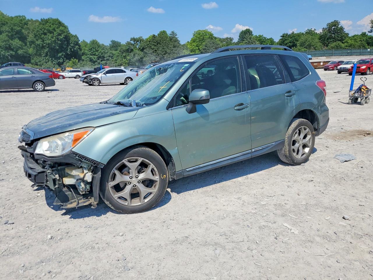 2015 Subaru Forester 2.5i Touring Green vin: JF2SJAWC7FH802246