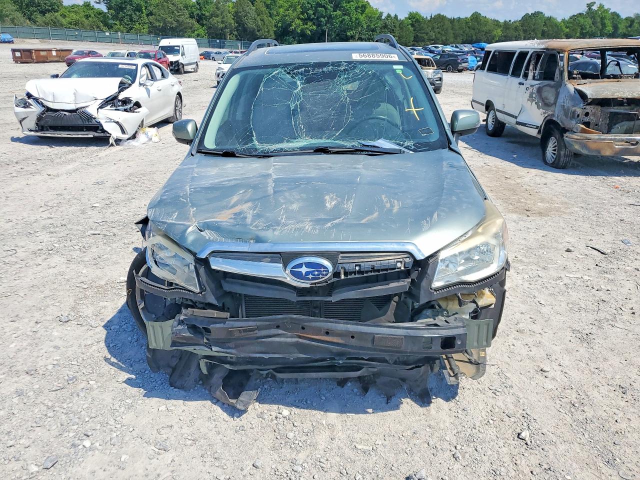 2015 Subaru Forester 2.5i Touring Green vin: JF2SJAWC7FH802246