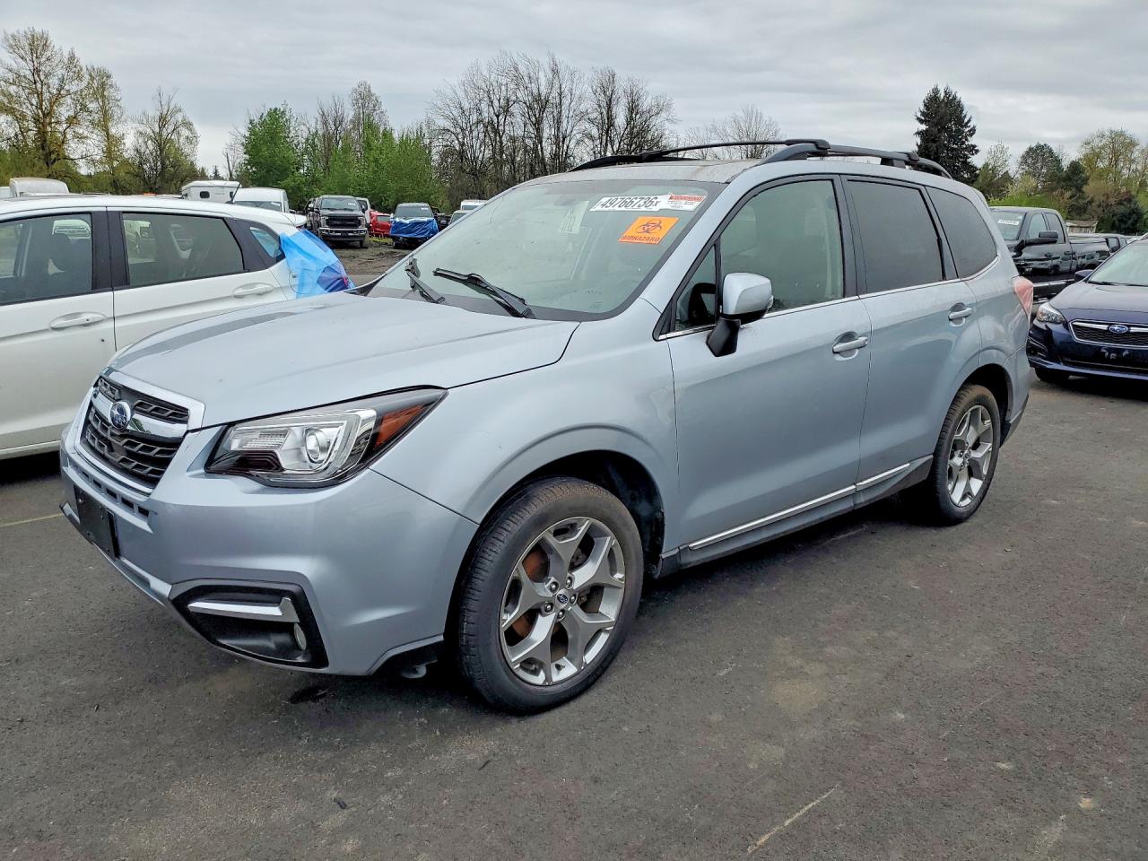 2017 Subaru Forester 2.5i Touring Silver vin: JF2SJAWC7HH439952
