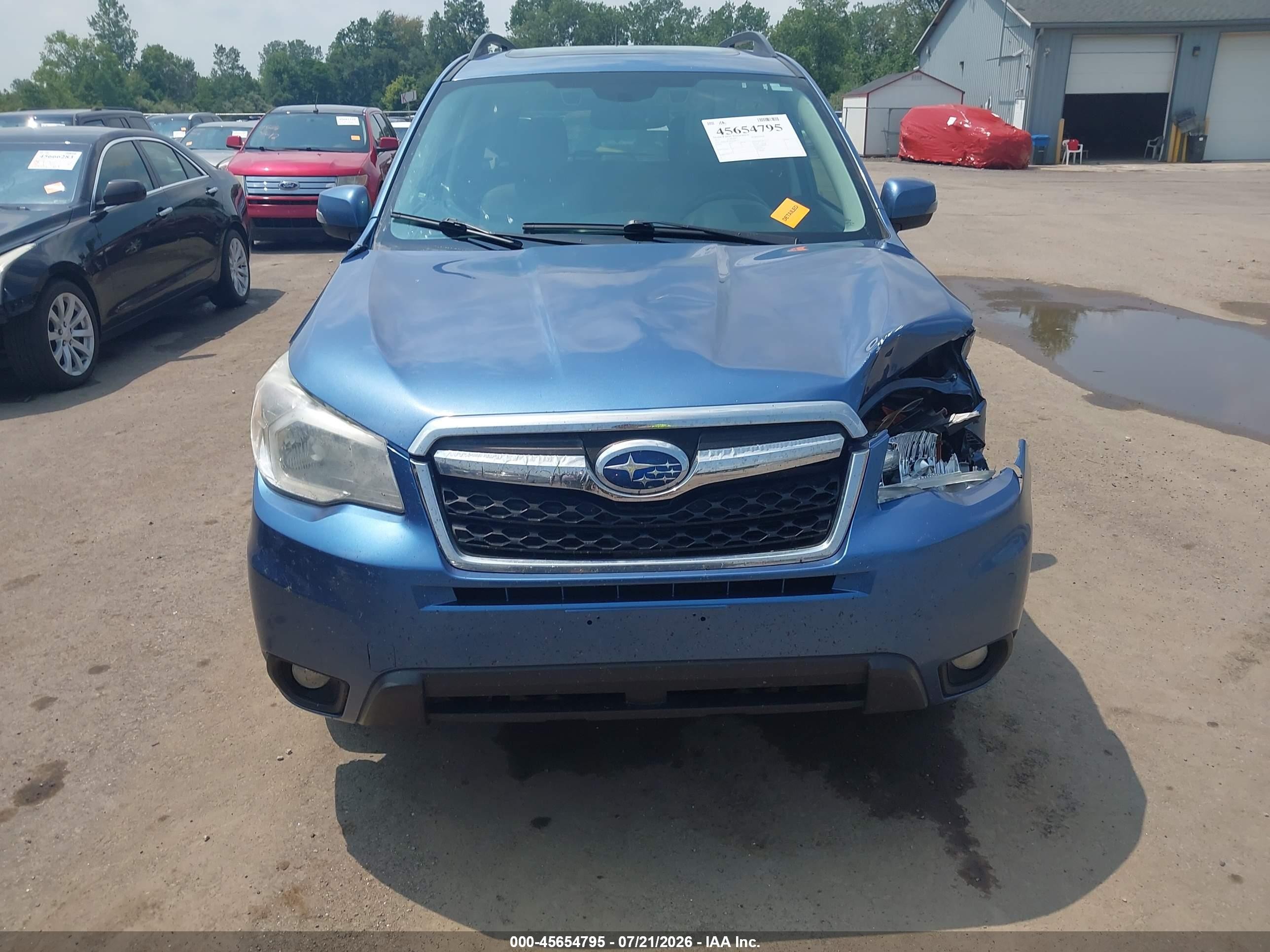 2015 Subaru Forester 2.5i Touring Blue vin: JF2SJAWC8FH468230