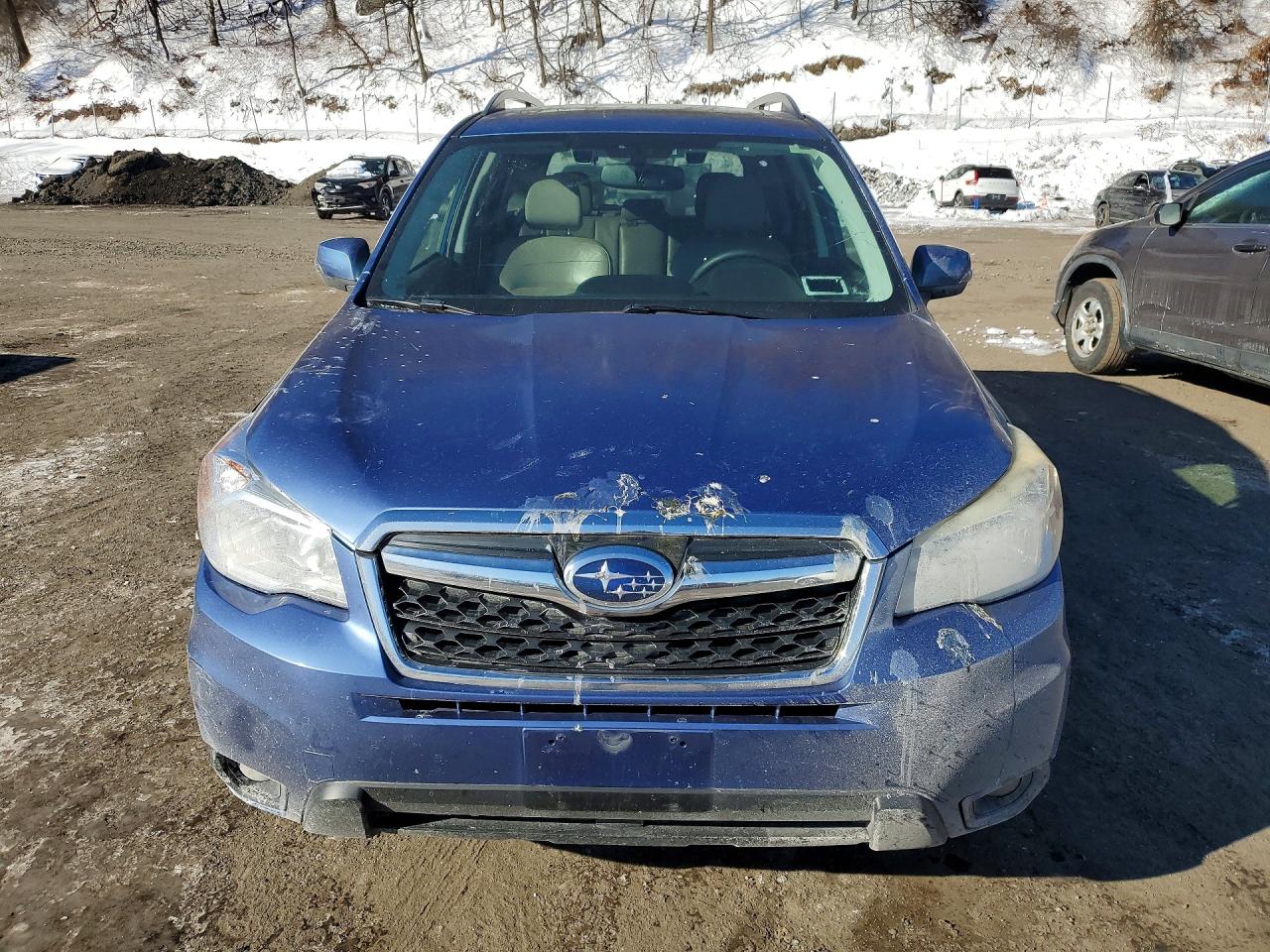 2015 Subaru Forester 2.5i Touring Blue vin: JF2SJAWC8FH549695