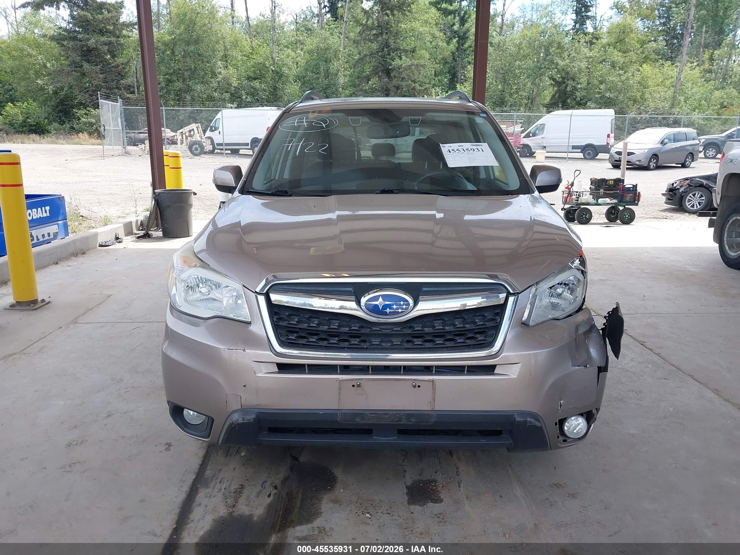 2015 Subaru Forester 2.5i Touring Champagne vin: JF2SJAWC9FH517998