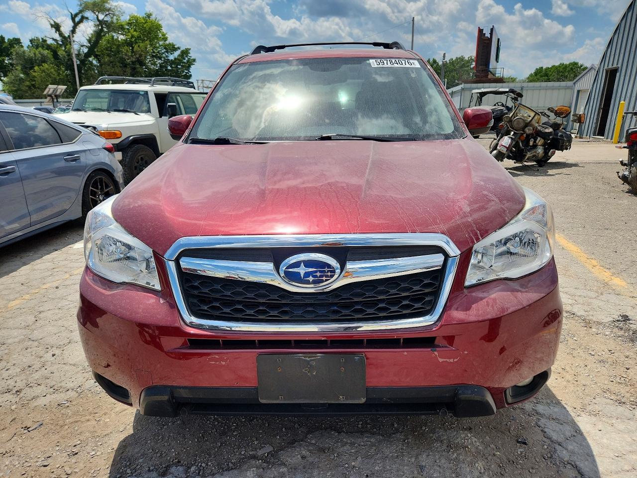 2015 Subaru Forester 2.5i Touring Красный vin: JF2SJAWC9FH524899