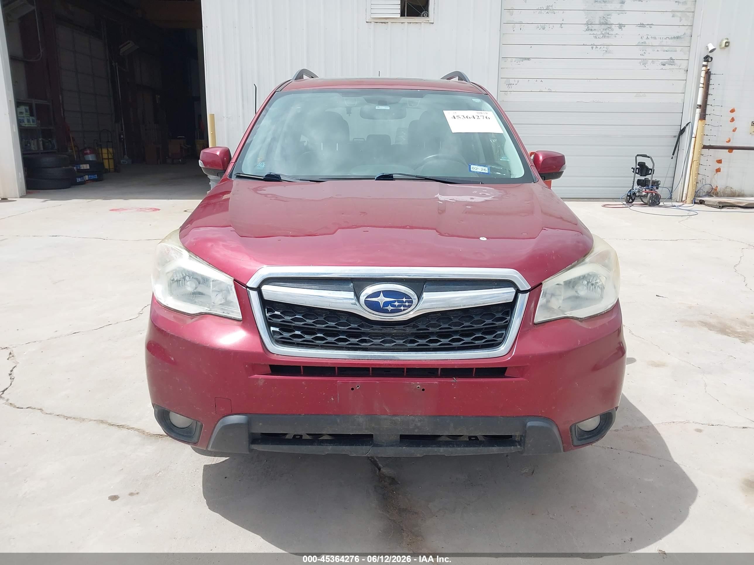 2015 Subaru Forester 2.5i Touring Maroon vin: JF2SJAWCXFH490665