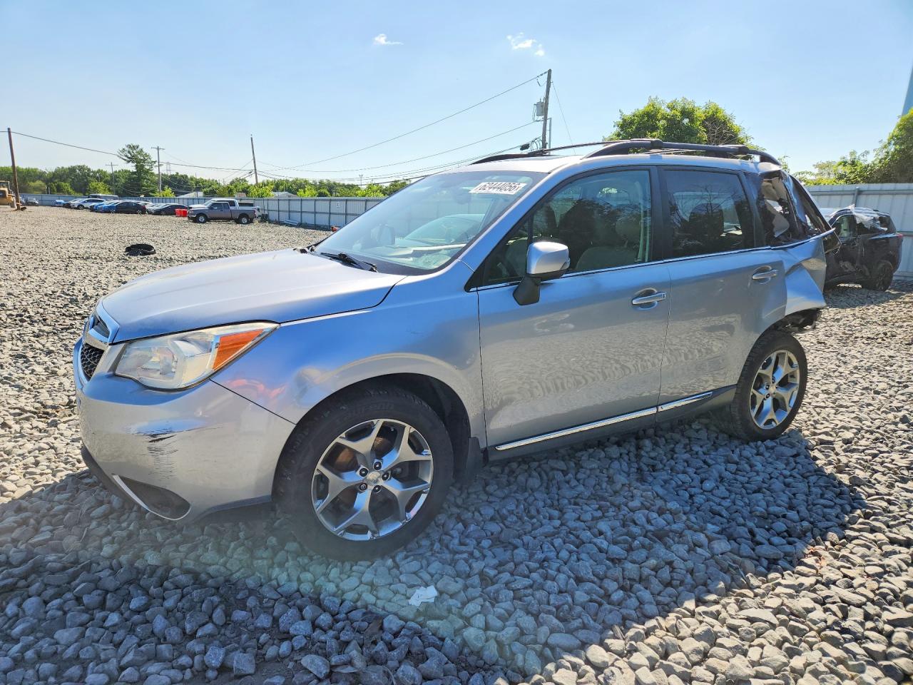 2015 Subaru Forester 2.5i Touring Silver vin: JF2SJAWCXFH499706
