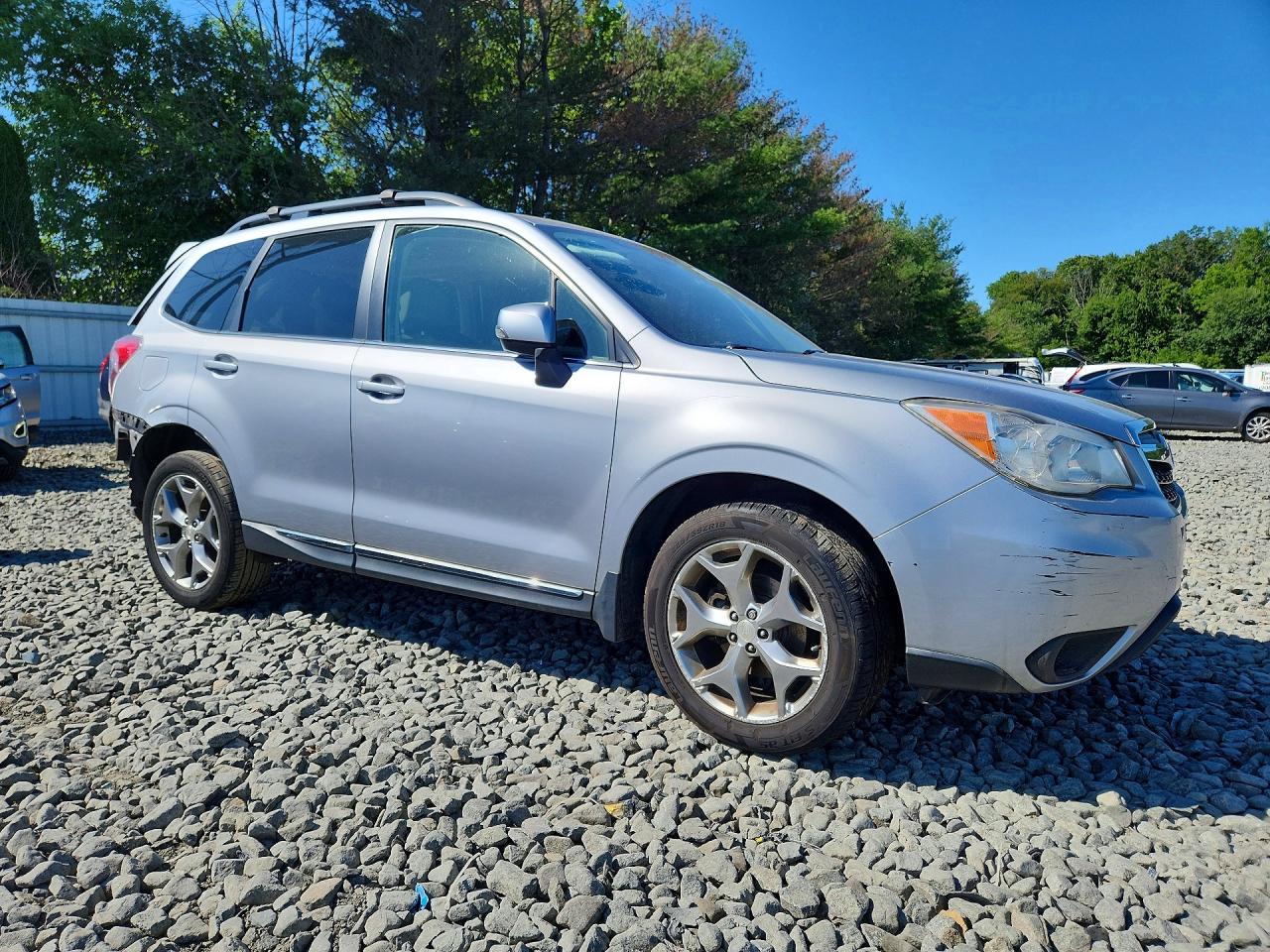 2015 Subaru Forester 2.5i Touring Silver vin: JF2SJAWCXFH499706