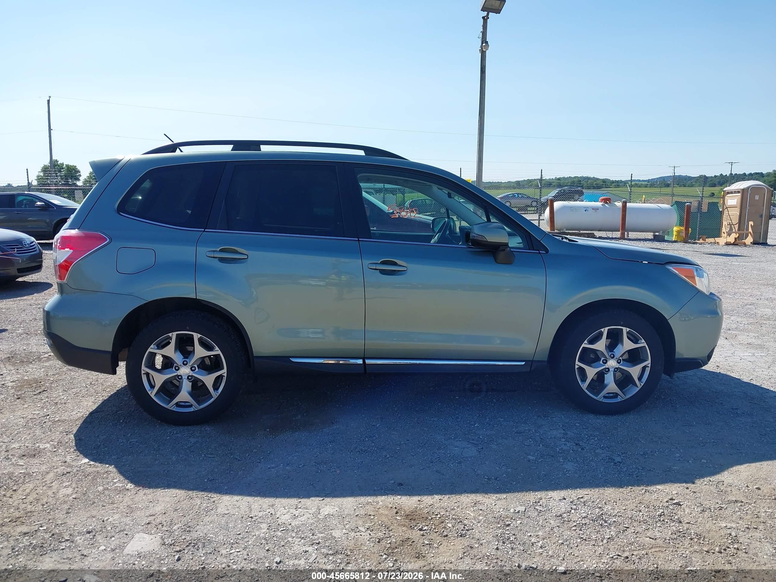 2015 Subaru Forester 2.5i Touring Green vin: JF2SJAWCXFH599059