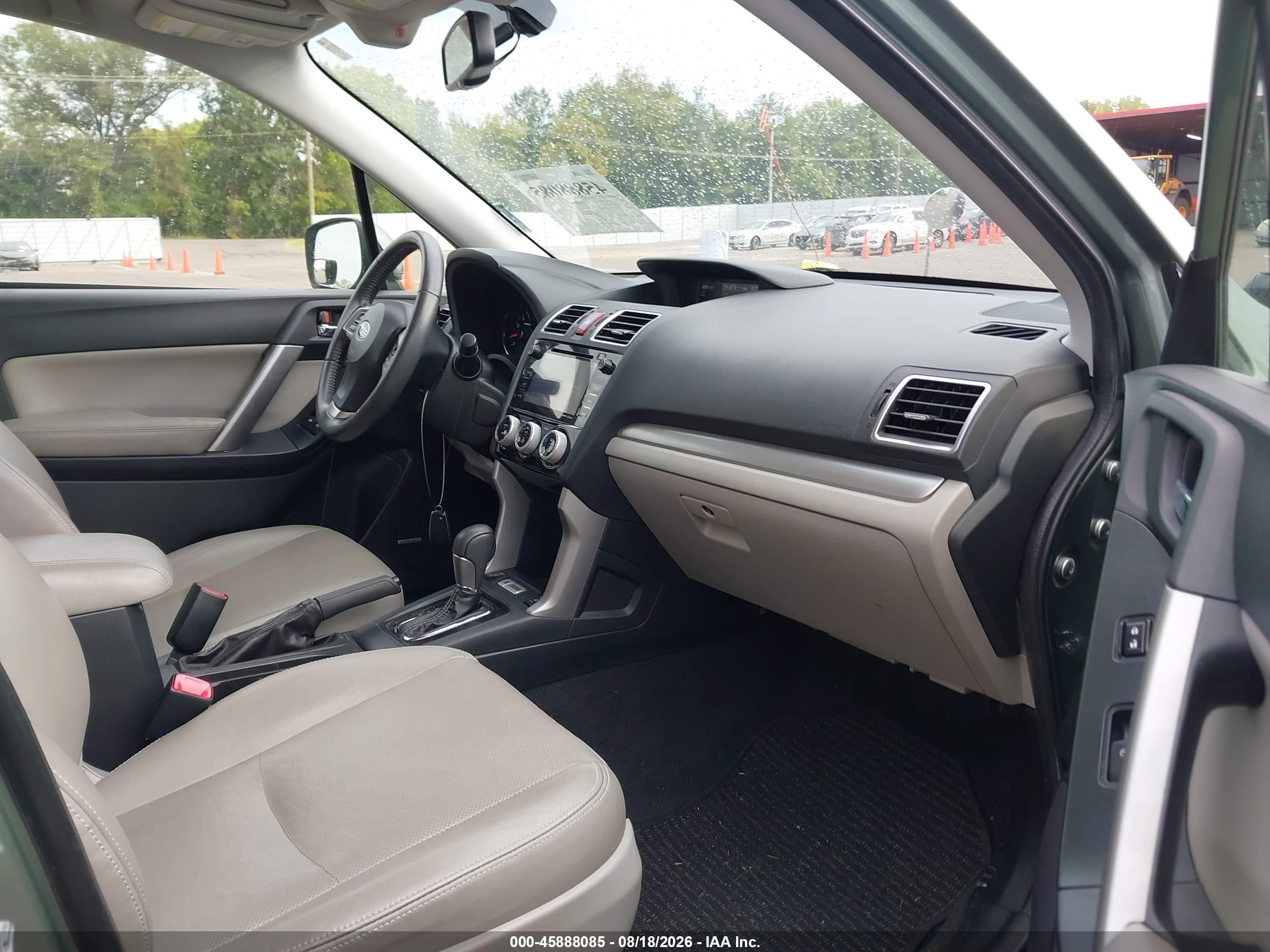 2016 Subaru Forester 2.5i Touring Green vin: JF2SJAXC5GH484210