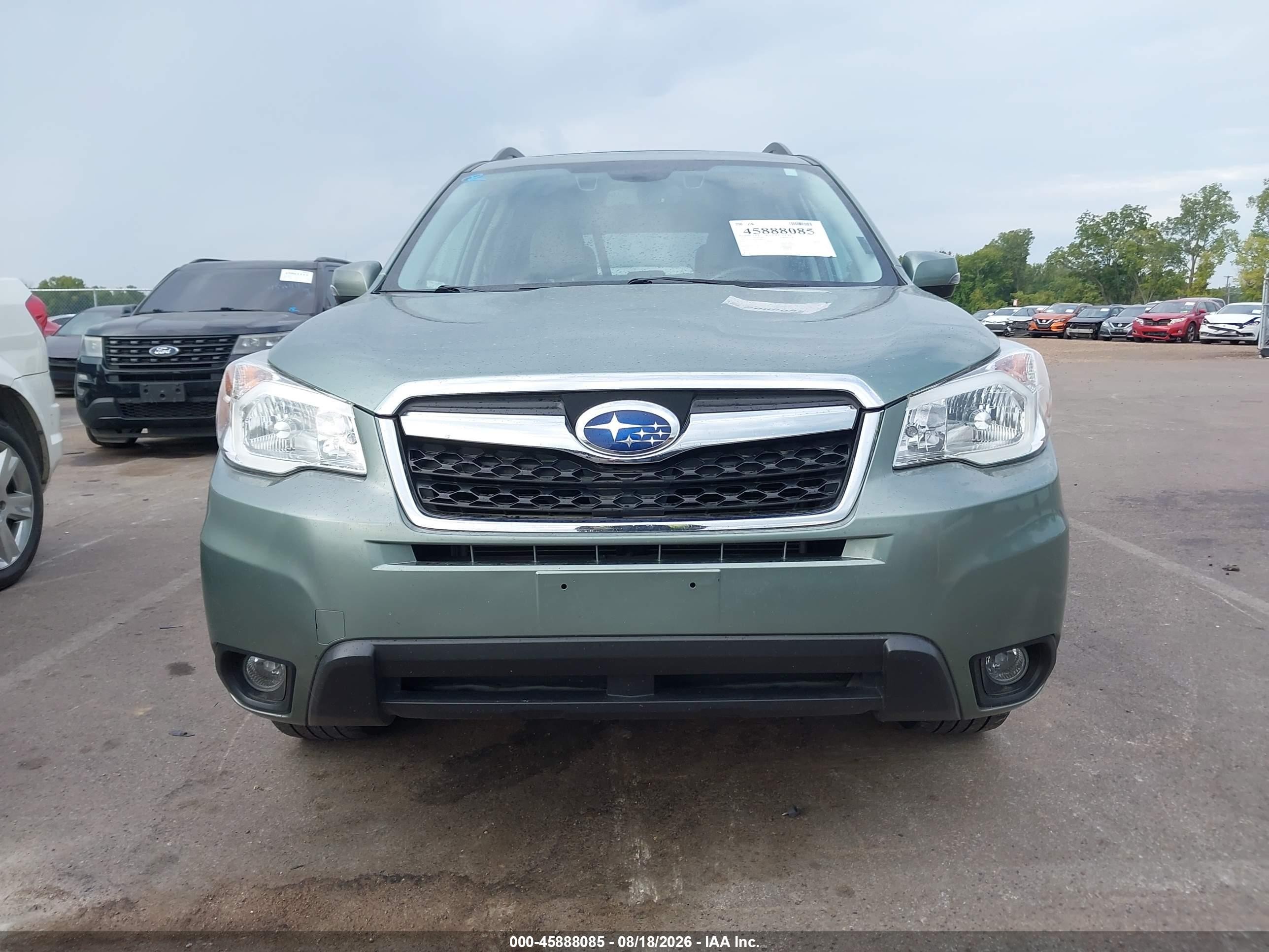 2016 Subaru Forester 2.5i Touring Green vin: JF2SJAXC5GH484210