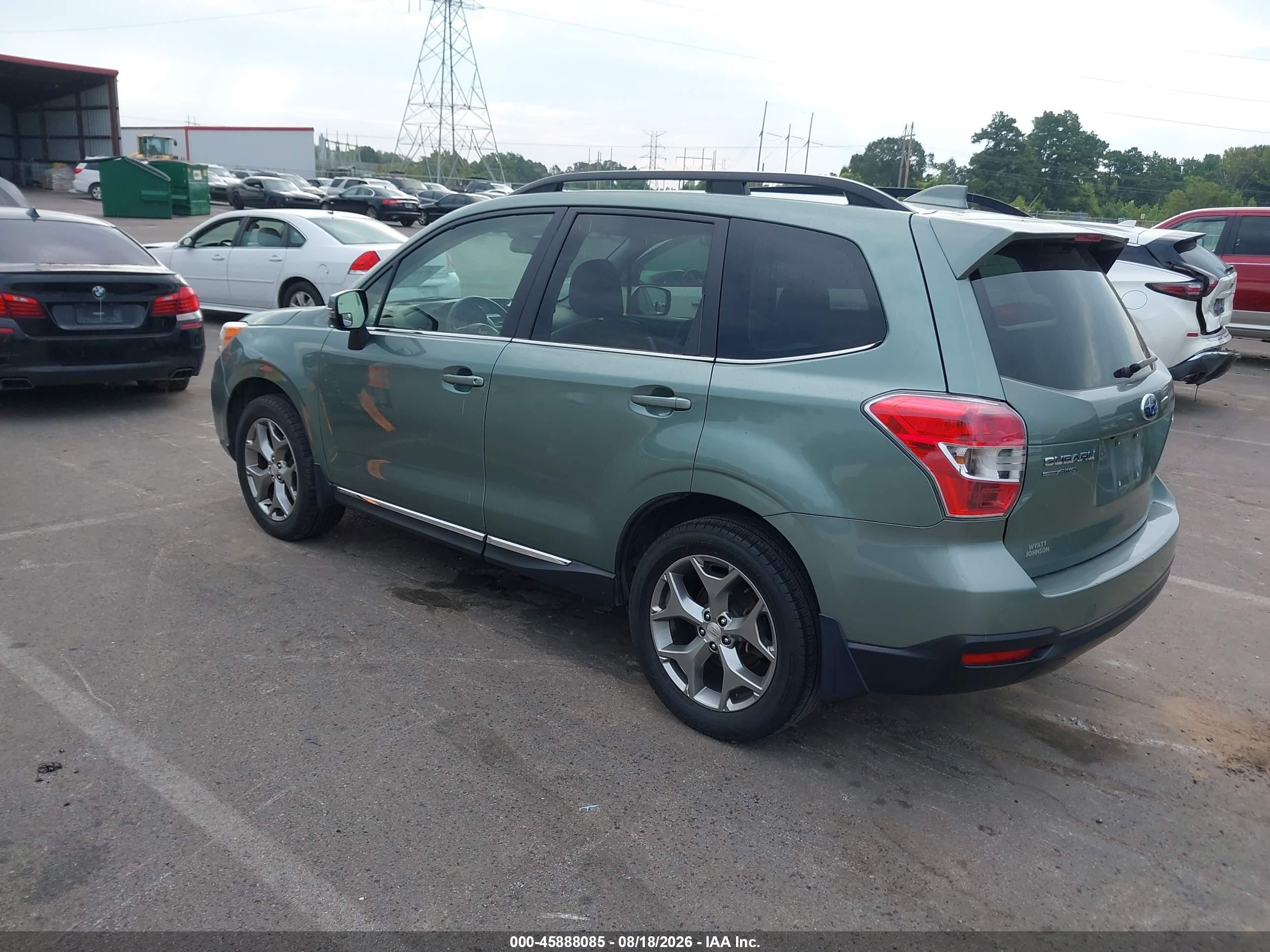 2016 Subaru Forester 2.5i Touring Green vin: JF2SJAXC5GH484210