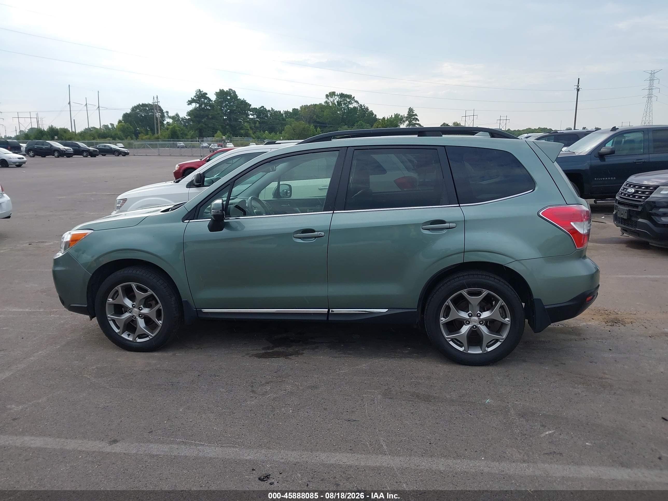 2016 Subaru Forester 2.5i Touring Green vin: JF2SJAXC5GH484210