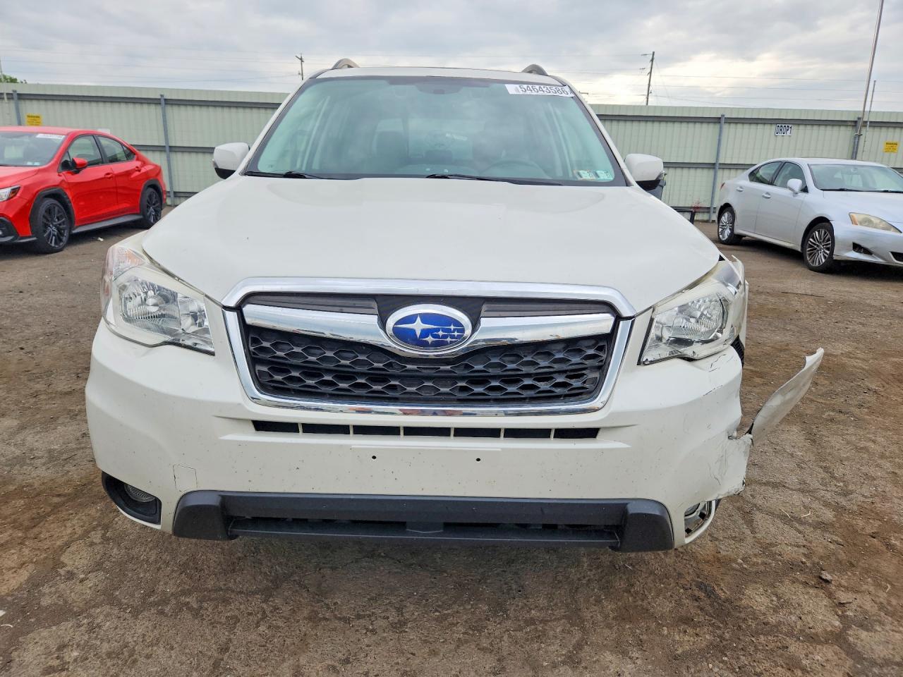 2016 Subaru Forester 2.5i Touring White vin: JF2SJAXC9GH416444