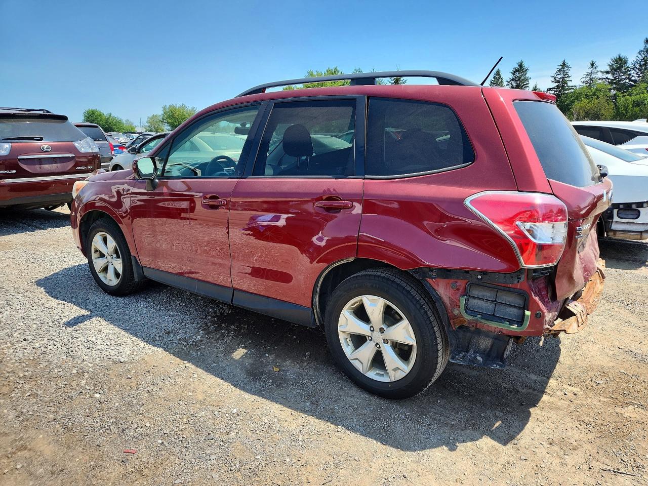 2014 Subaru Forester 2.5i Premium Red vin: JF2SJCBC2EH540149