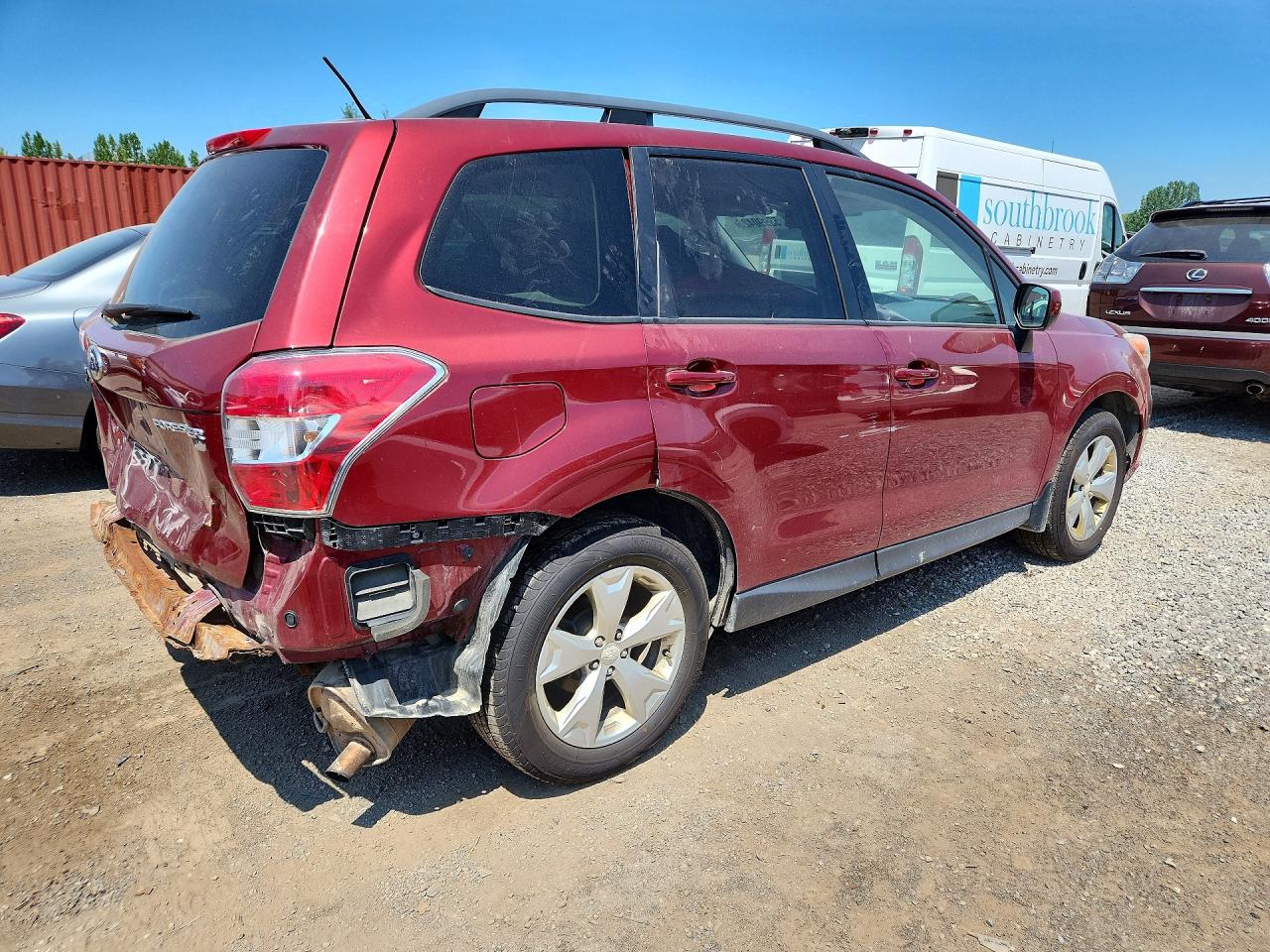 2014 Subaru Forester 2.5i Premium Red vin: JF2SJCBC2EH540149