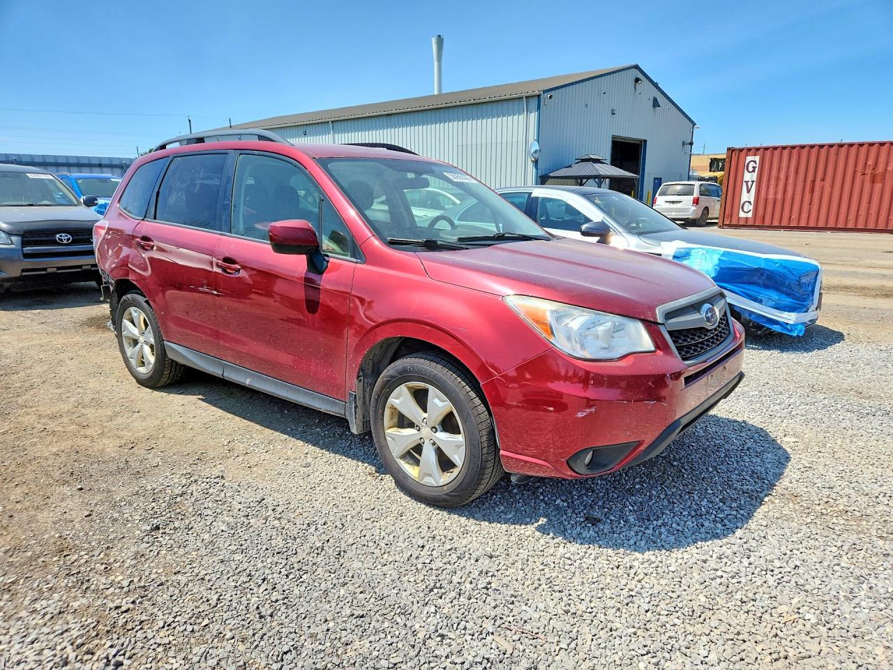2014 Subaru Forester 2.5i Premium Red vin: JF2SJCBC2EH540149