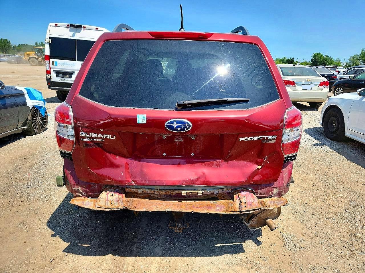 2014 Subaru Forester 2.5i Premium Red vin: JF2SJCBC2EH540149